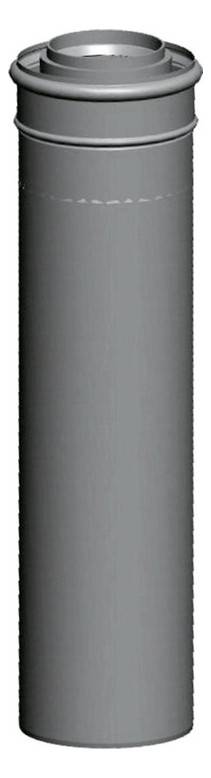 Wolf Luft-/Abgasrohr weiß, steckbar DN80/125 L:1000mm