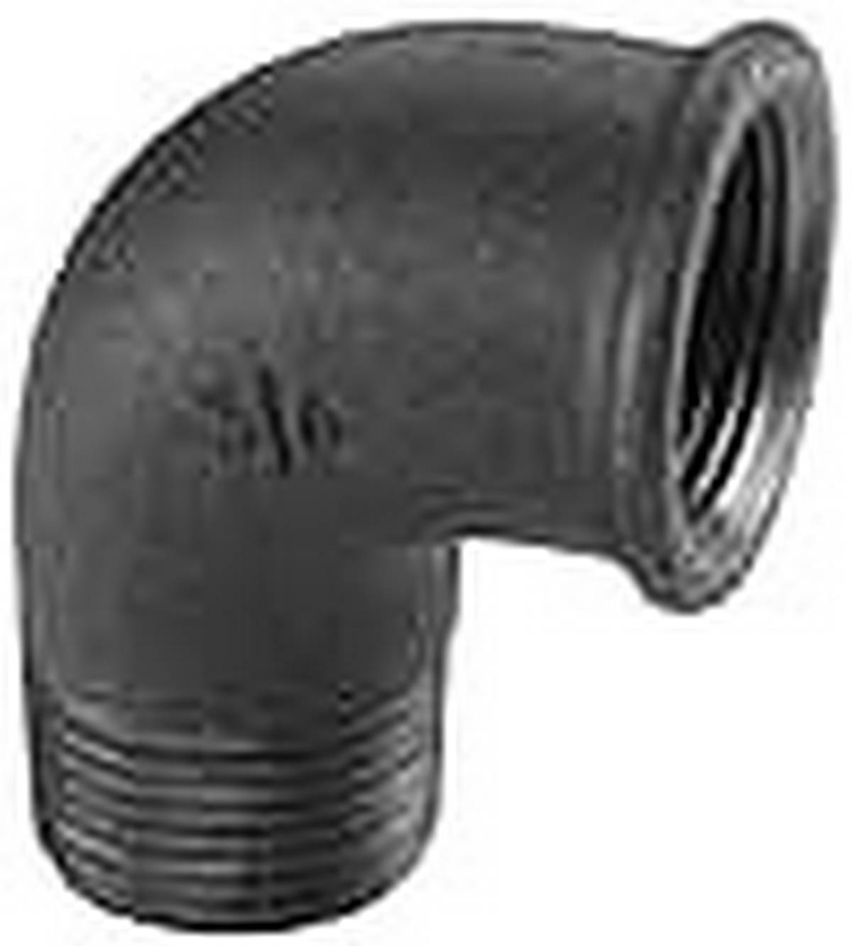 Atusa Raccord en fonte malléable angle n° 92, noir, 90°, I/A, 3/4