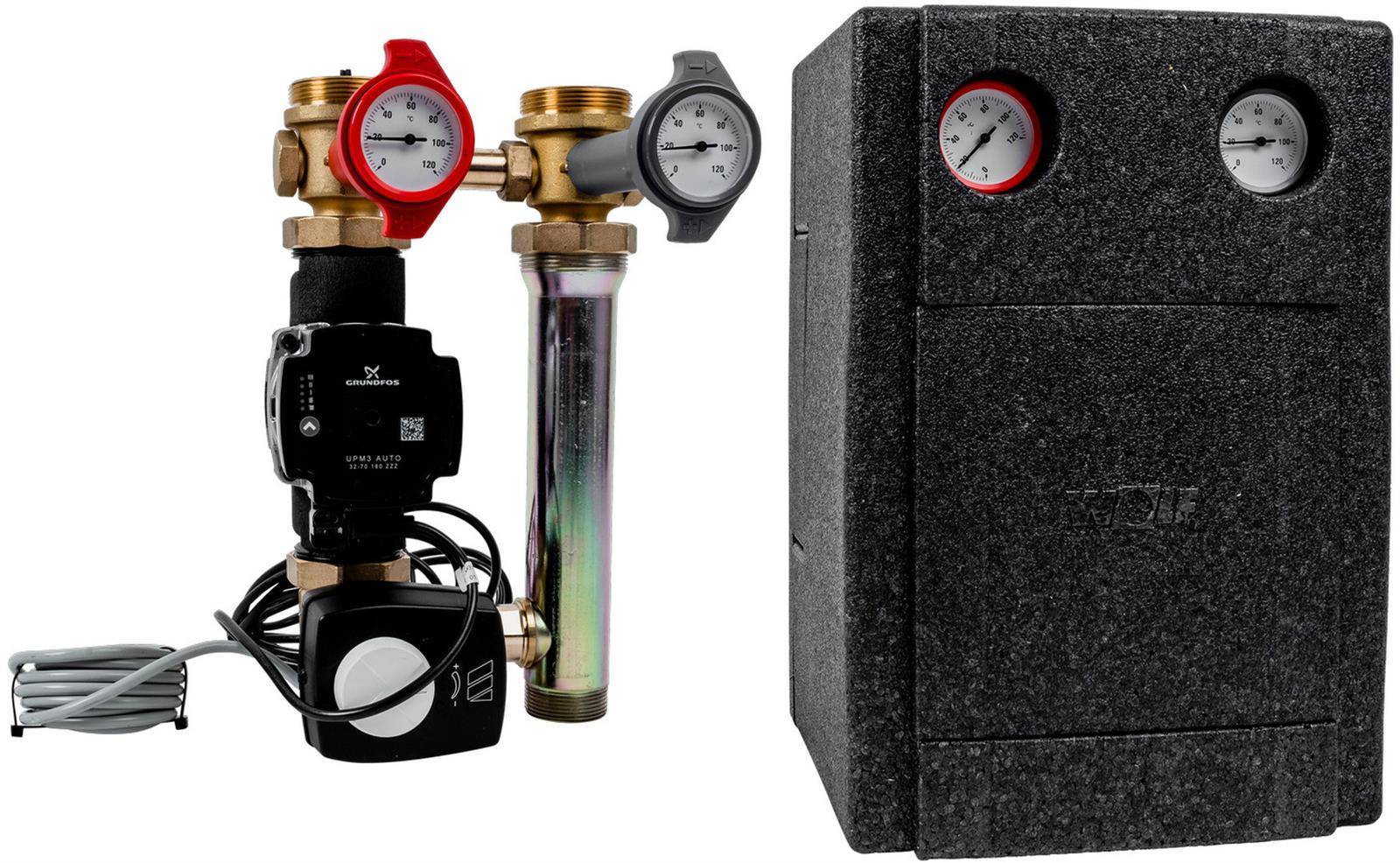 Wolf Verrohrungsgruppe Mischerkreis HE-Pumpe DN32-60 selbstregelnd