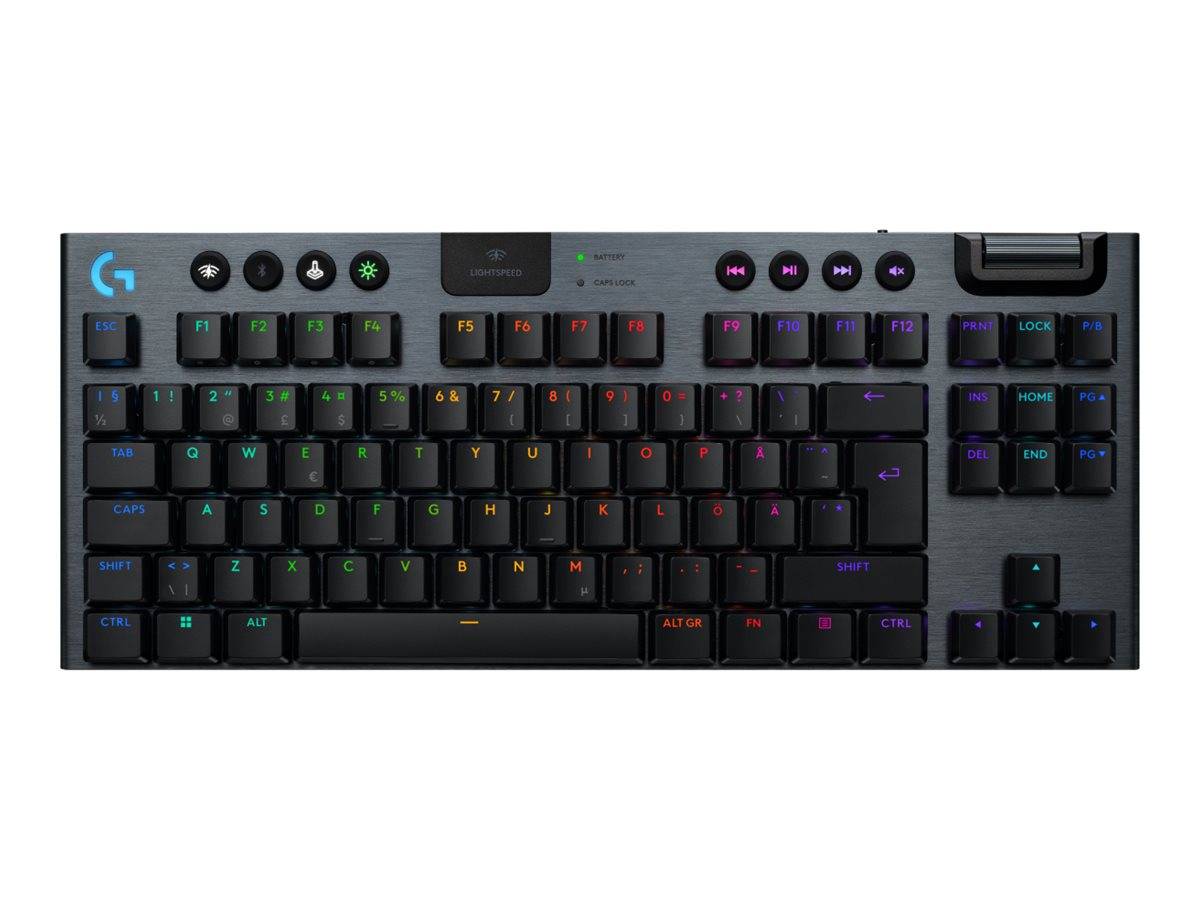 Logitech G G915 X - Tastatur - LIGHTSPEED - TKL - Hintergrundbeleuchtung - kabellos - Bluetooth 5.0, 2.4 GHz, USB - QWE