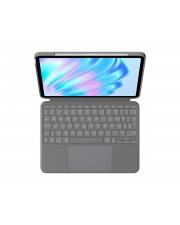 Logitech Combo Touch Tastatur und Foliohülle mit Trackpad hintergrundbeleuchtet Apple Smart connector QWERTZ Schweiz Oxford Gray für 11-inch iPad Ai