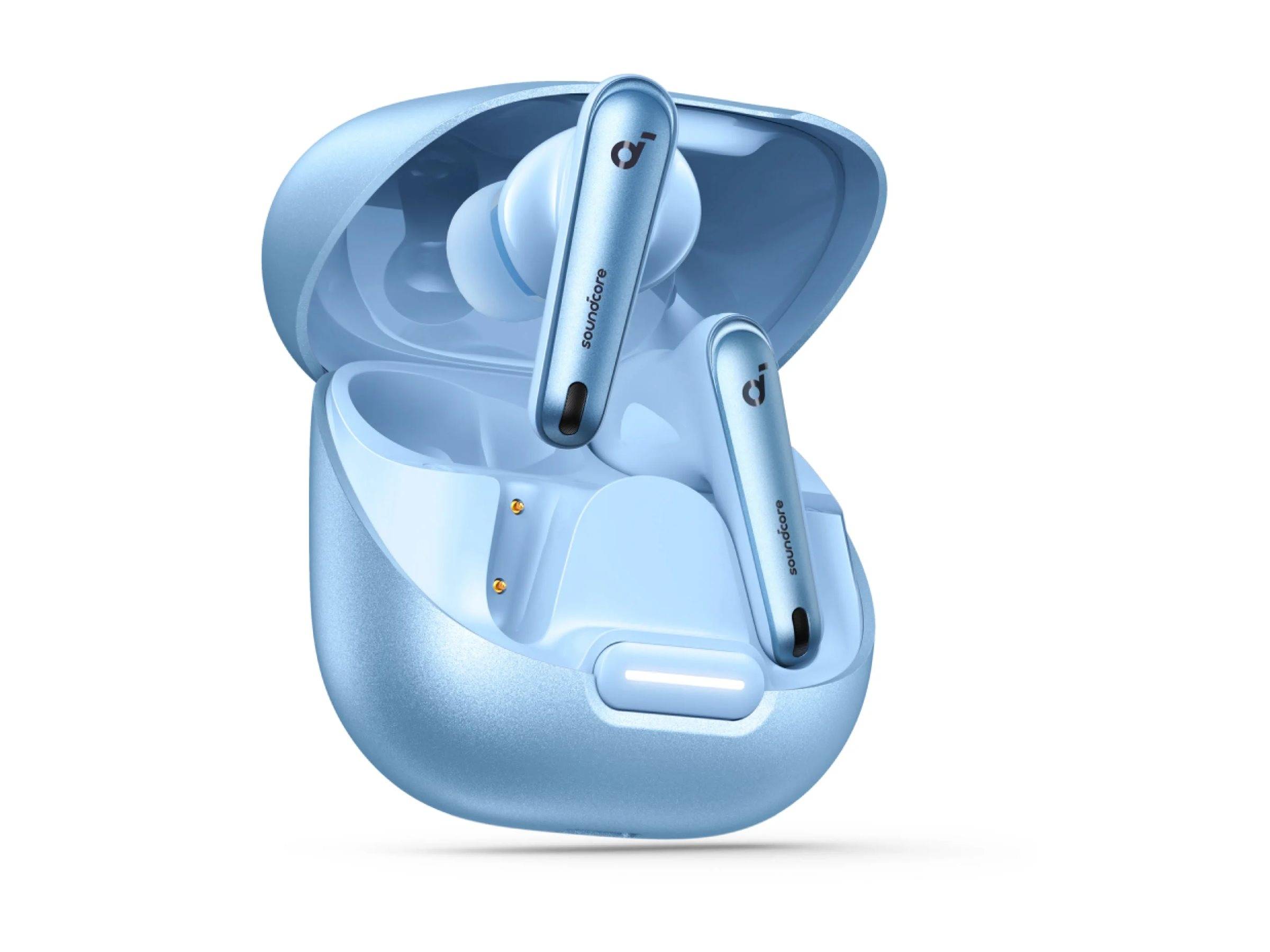 ANKER Soundcore Liberty 4 NC Light Blue True-Wireless Earbuds ANC 2.0 11mm Audiotreiber Hi-Res Sound LDAC EQ mit HearID IPX4 6 Mikro