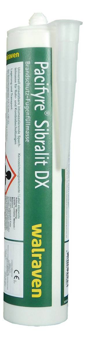 Walraven Brandschutz Fugenfüllmasse Pacifyre Sibralit DX in Kartusche 310ml