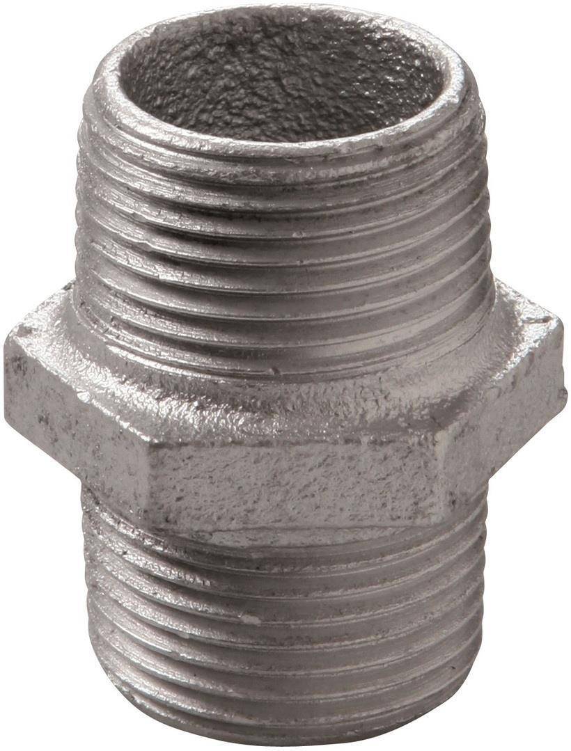 Temperguss Doppelnippel Nr. 280 verzinkt 11/4"