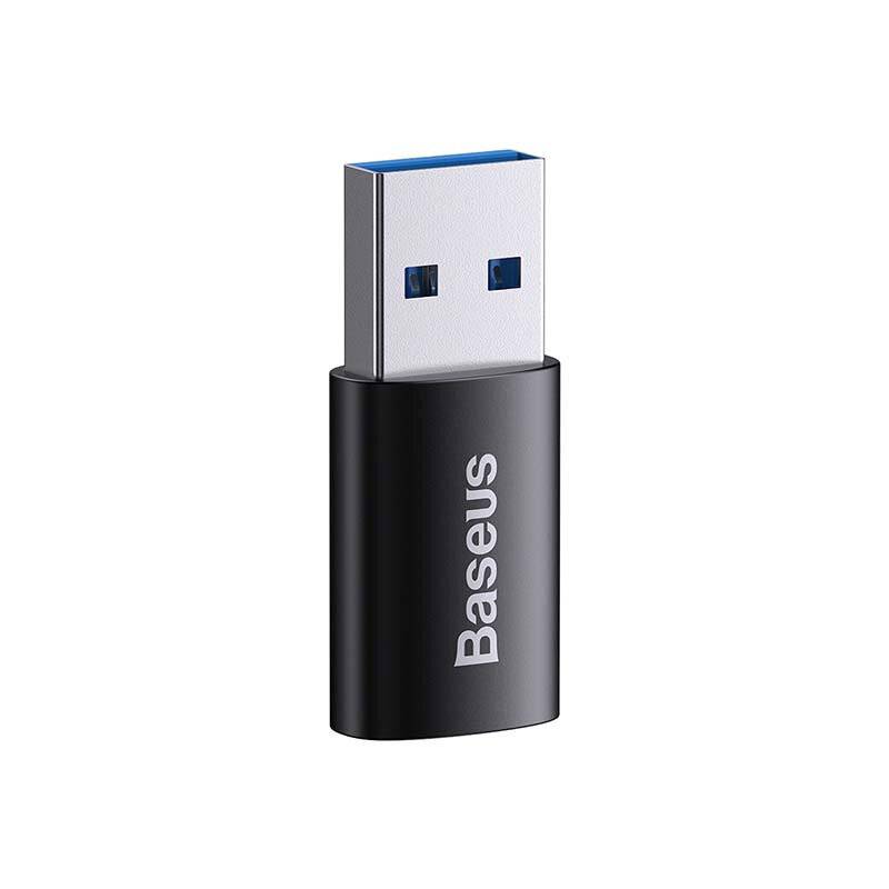 Baseus Ingenuity USB-A auf USB-C Adapter OTG (schwarz)