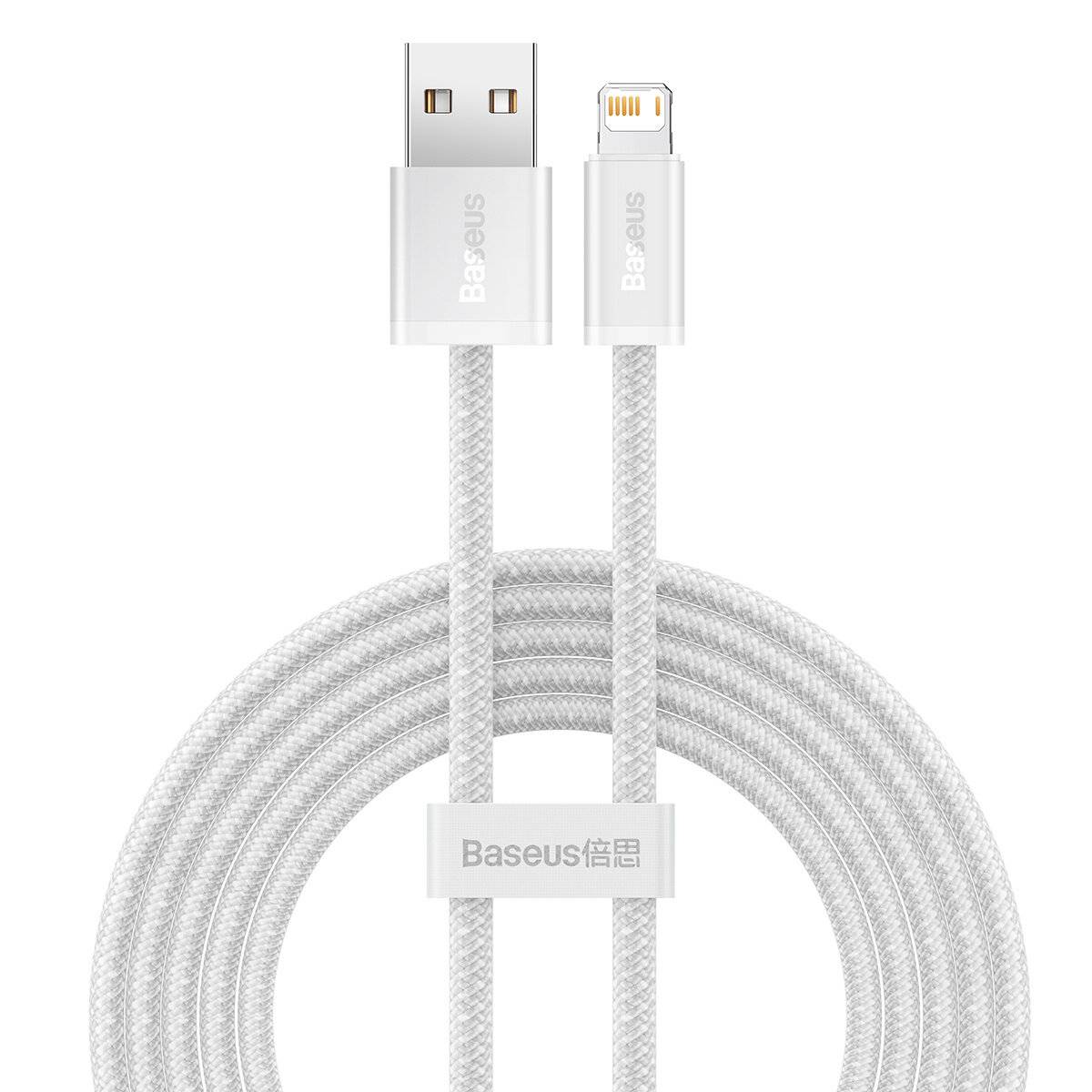 Baseus Dynamisches Kabel USB zu Lightning, 2.4A, 2m (Weiß)
