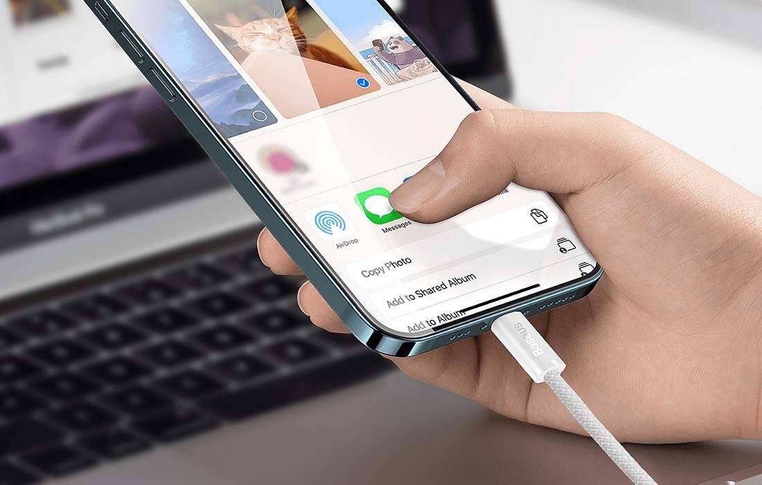 USB-C Kabel für Lightning Baseus Dynamic Series, 20W, 2m (weiß)