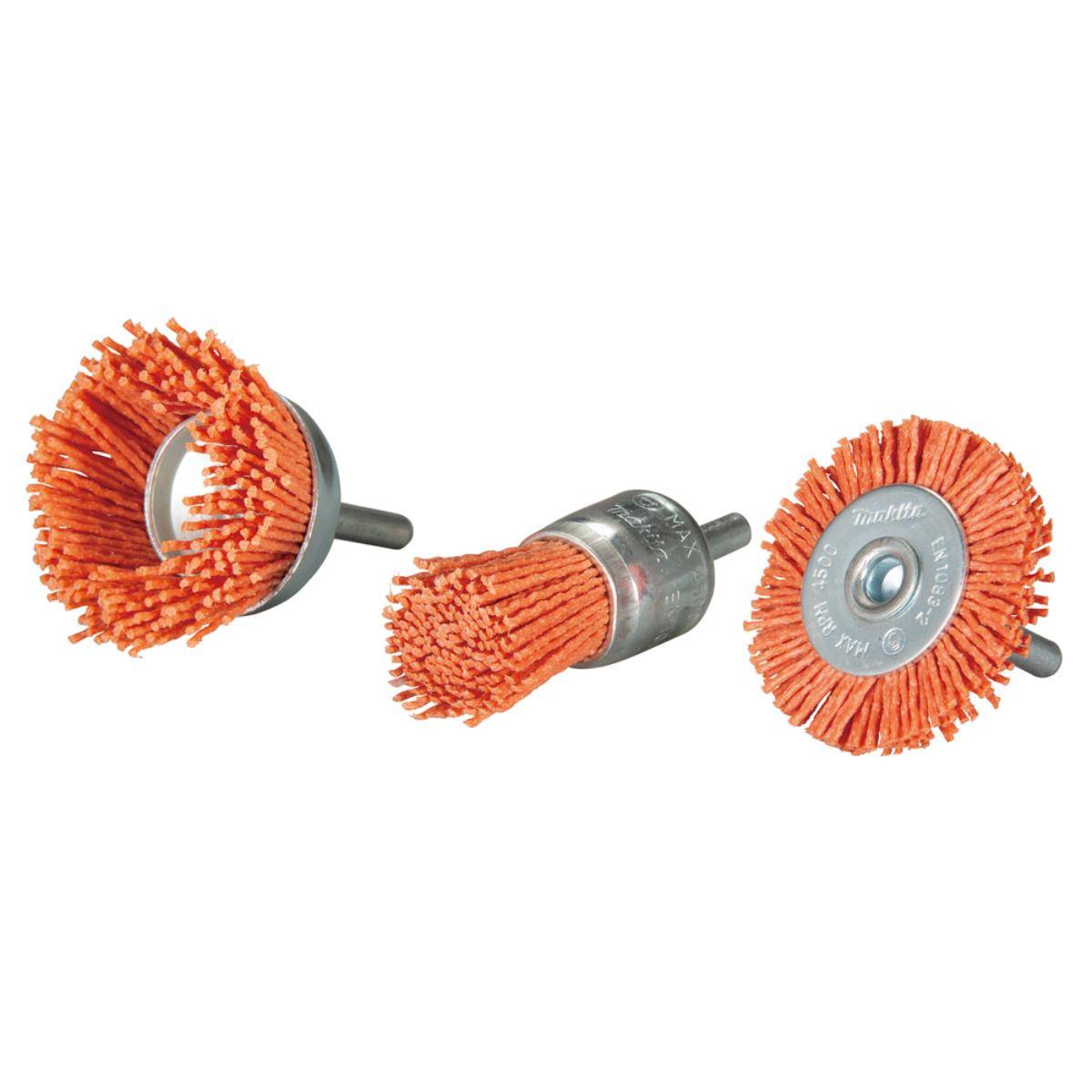 Makita Nylonbürstenset Rot K80 - Grob, 3-tlg. 80G • 3-teilig