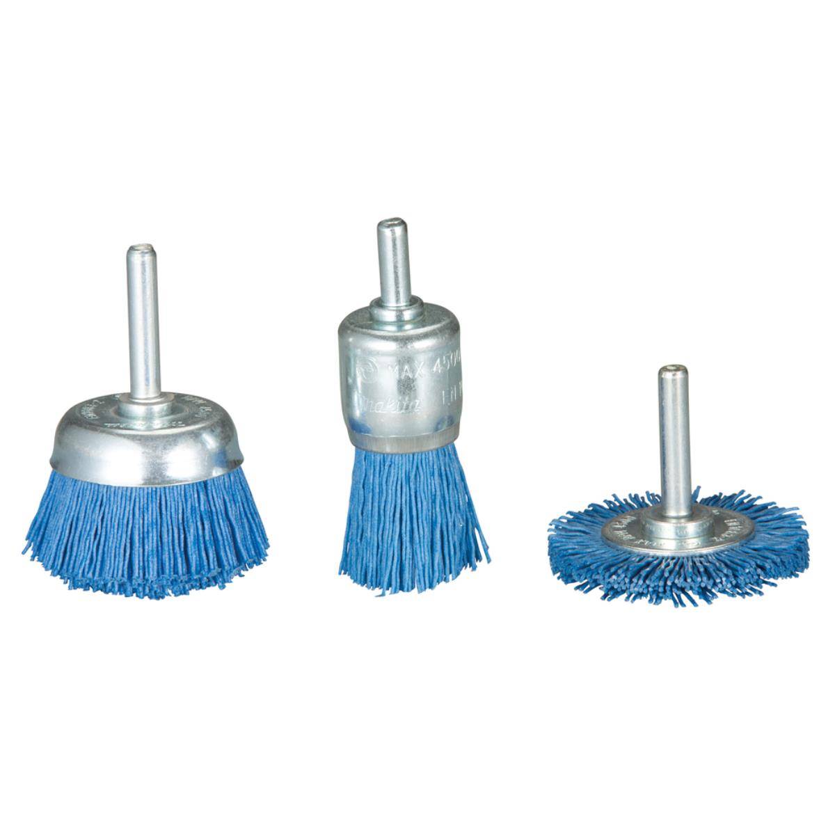 Makita Nylonbürstenset Blau K240 - Fein, 3-tlg. 240G • 3 teilig