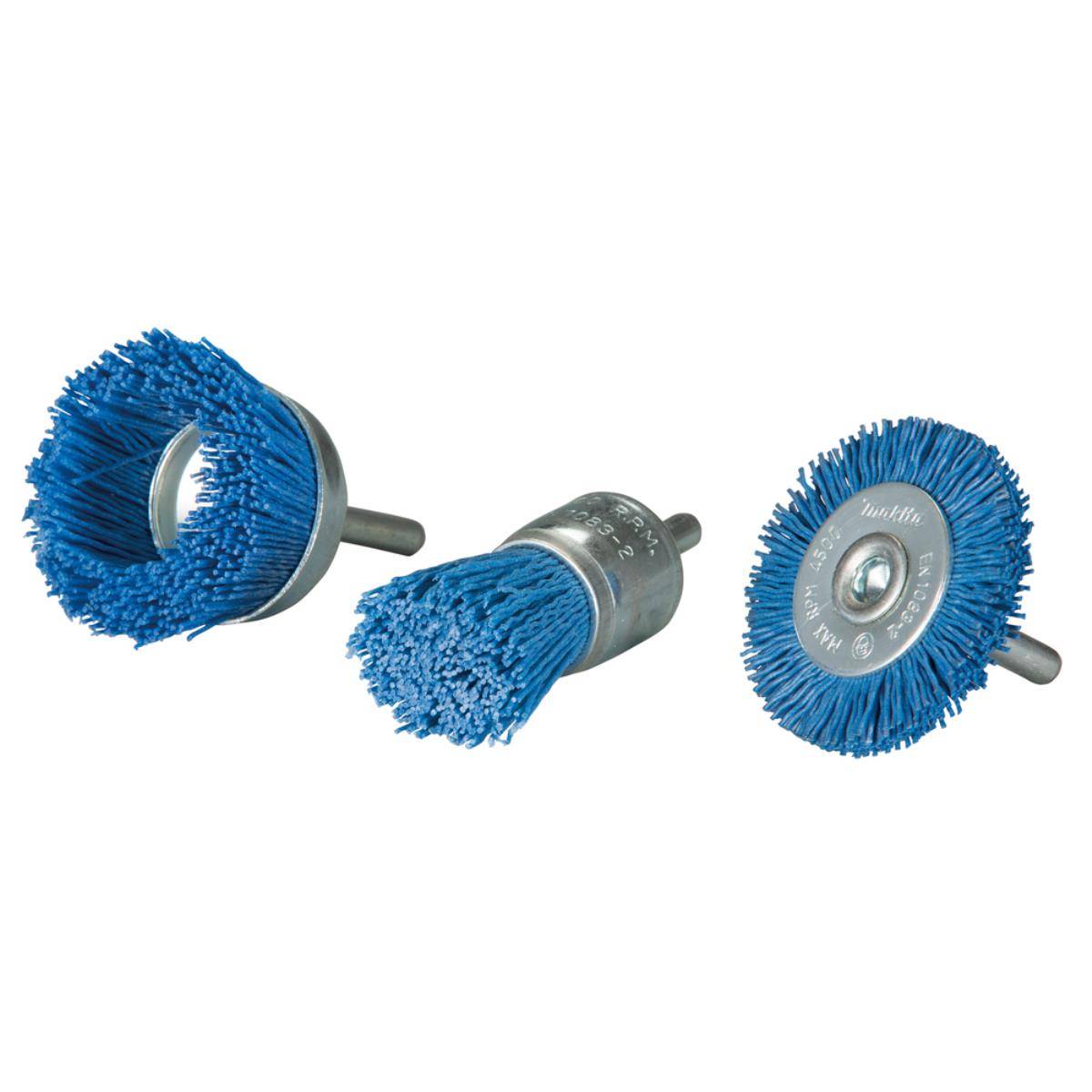 Makita Nylonbürstenset Blau K240 - Fein, 3-tlg. 240G • 3 teilig