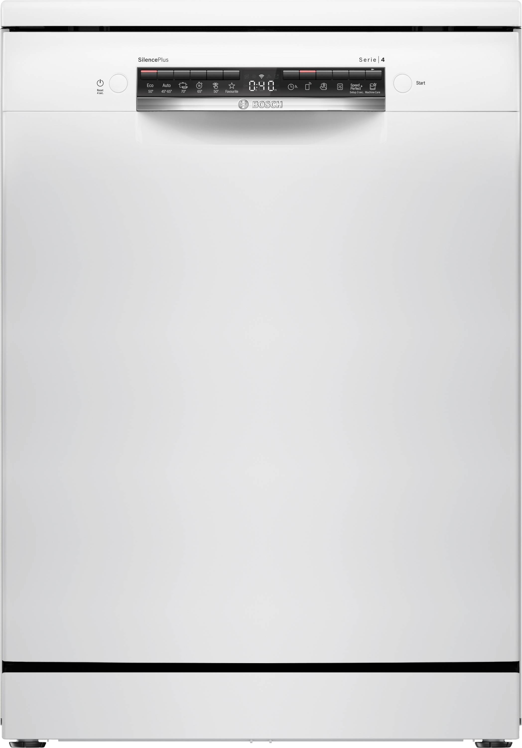 Bosch Serie 4, Freistehender Geschirrspüler, 60 cm, Weiß, SMS4EVW08E