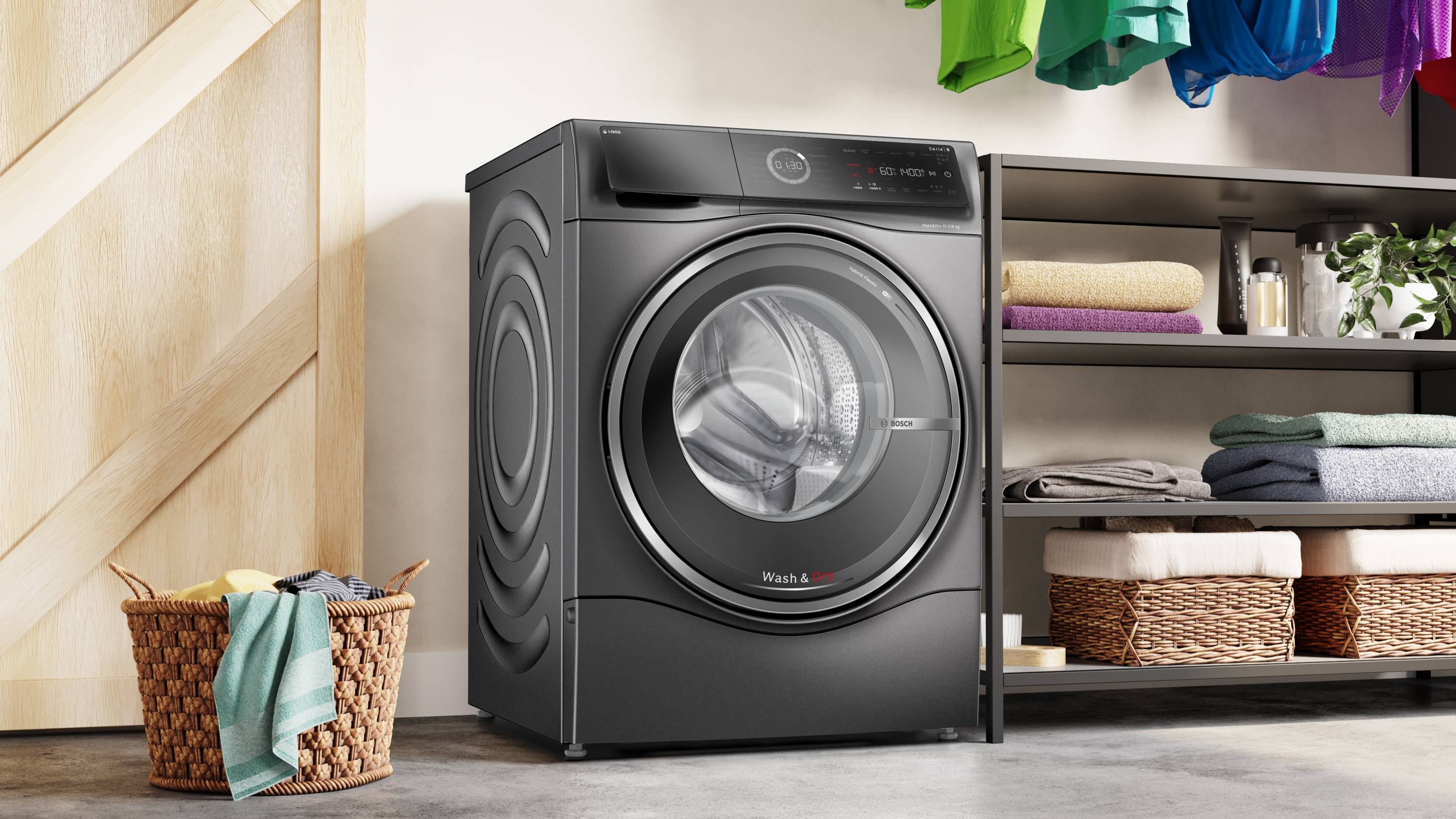 Bosch Serie 8, Waschtrockner, 10.5/6 kg, 1400 U/min., WNC254AS0