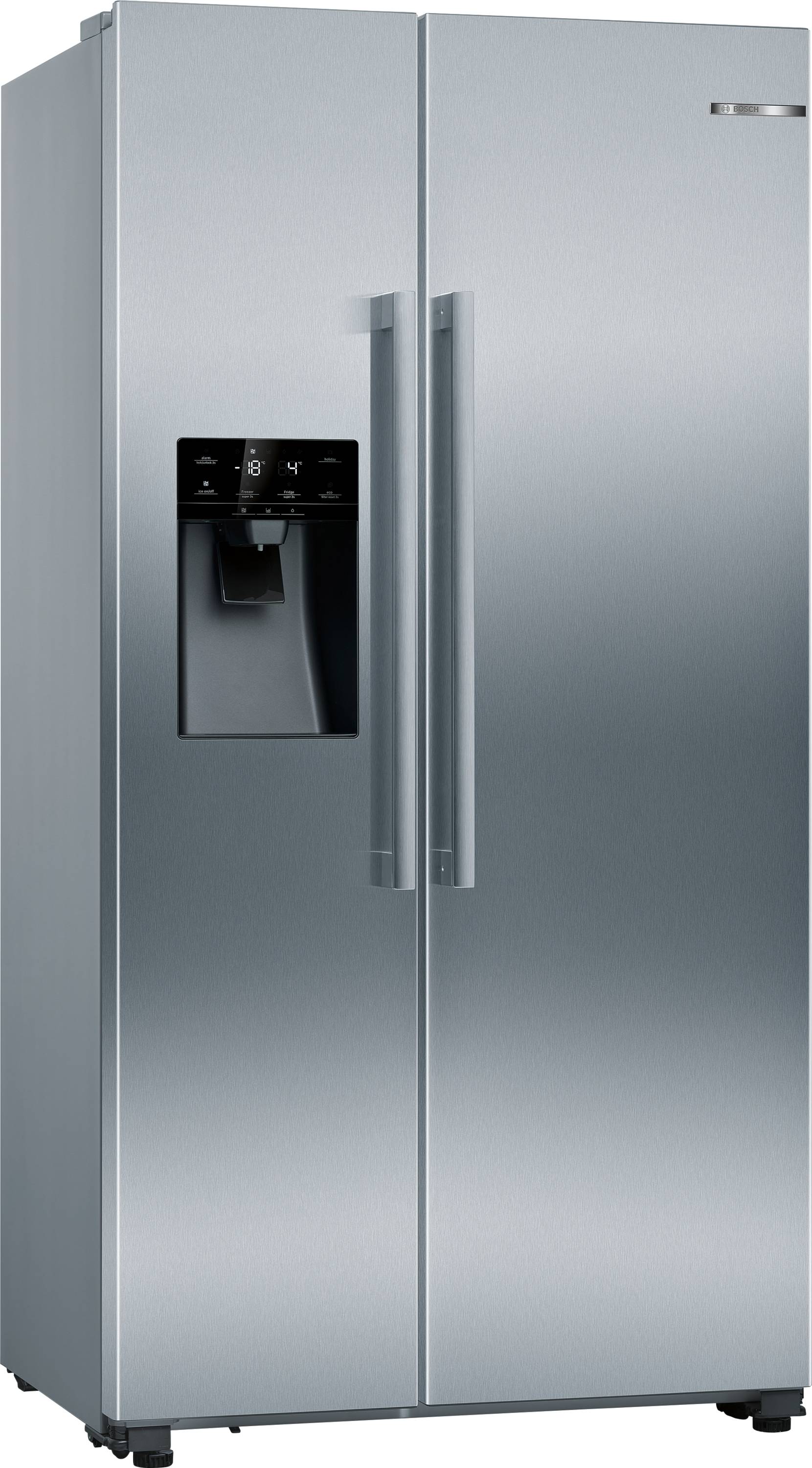 Bosch Serie 6, Amerikanischer Side by Side, 178.7 x 90.8 cm, Gebürsteter Stahl AntiFingerprint, KAD93AIDP