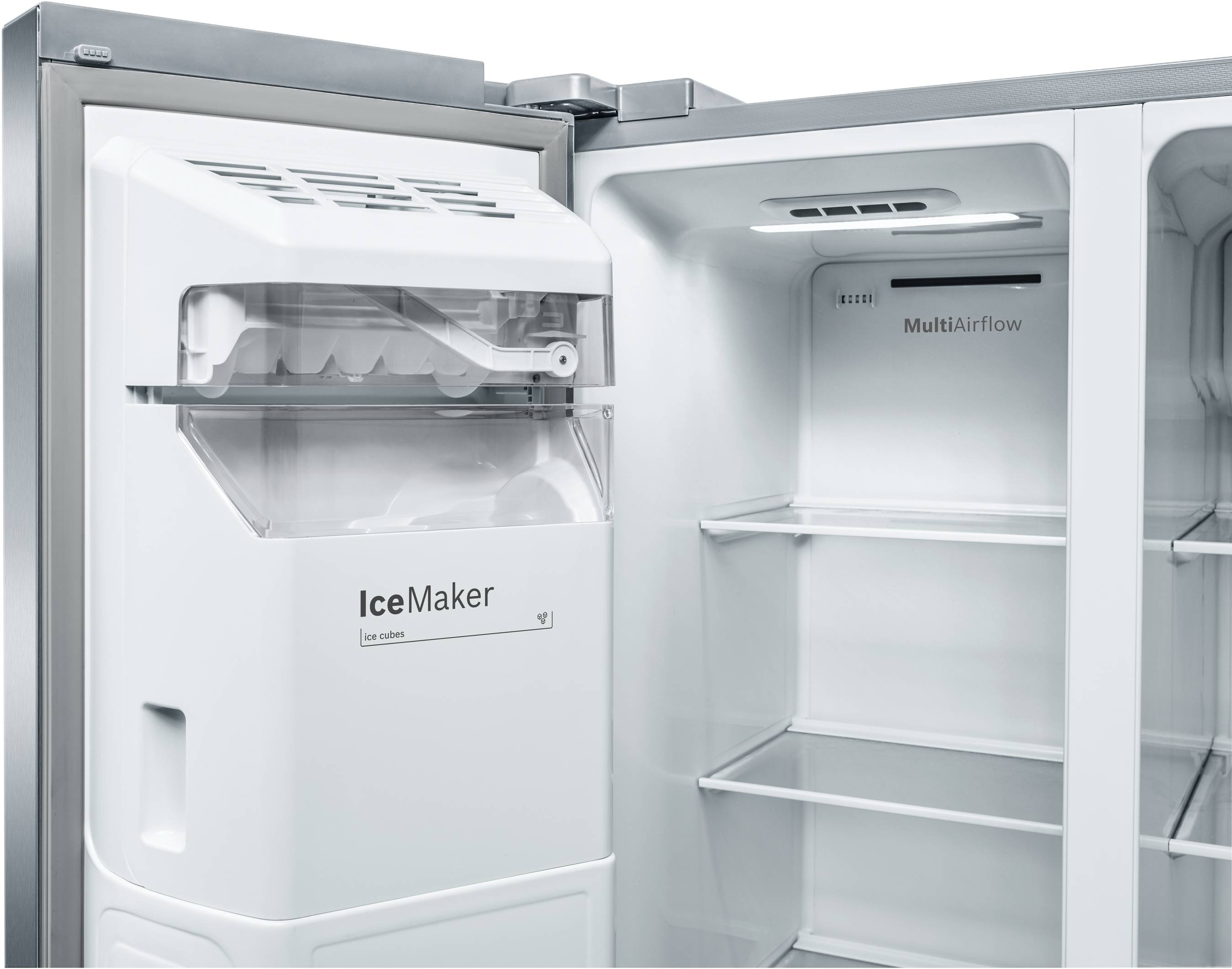 Bosch Serie 6, Amerikanischer Side by Side, 178.7 x 90.8 cm, Gebürsteter Stahl AntiFingerprint, KAD93AIDP