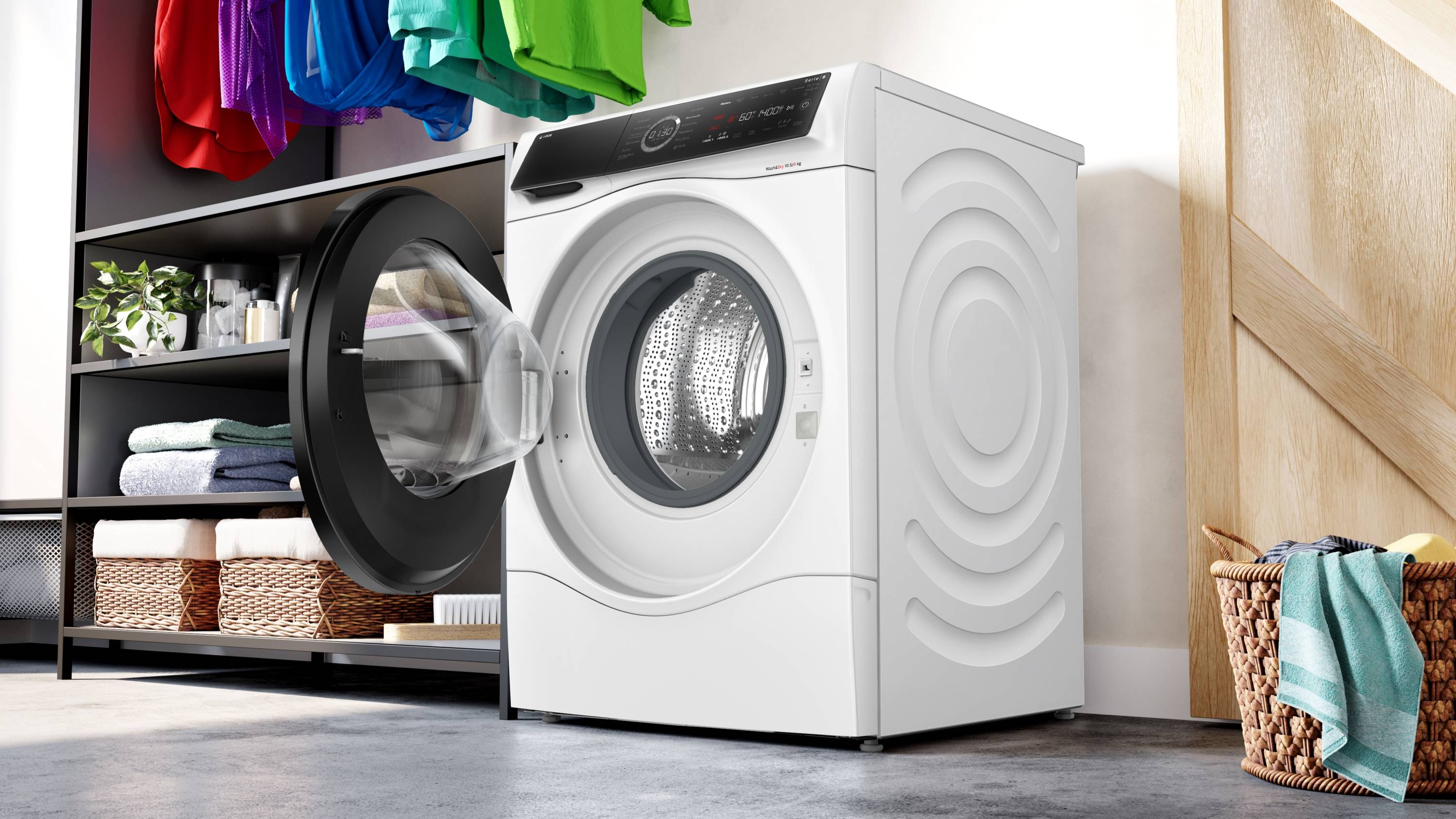 Bosch Serie 8, Waschtrockner, 10.5/6 kg, 1400 U/min., WNC254A40