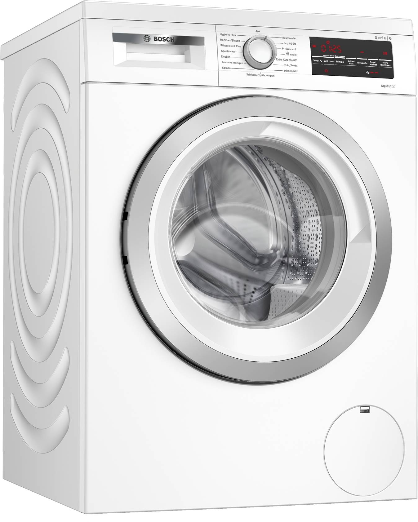 Bosch Series 6, washing machine, frontloader fullsize, 8 kg, 1400 rpm, WUU28T71
