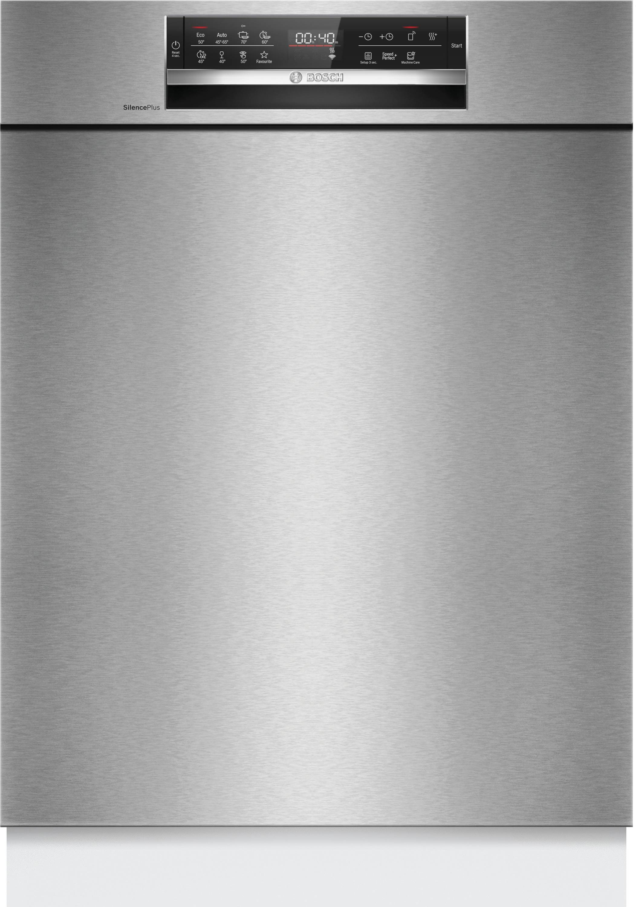 Bosch Serie 6, Unterbau-Geschirrspüler, 60 cm, Gebürsteter Stahl, SMU6ECS12E