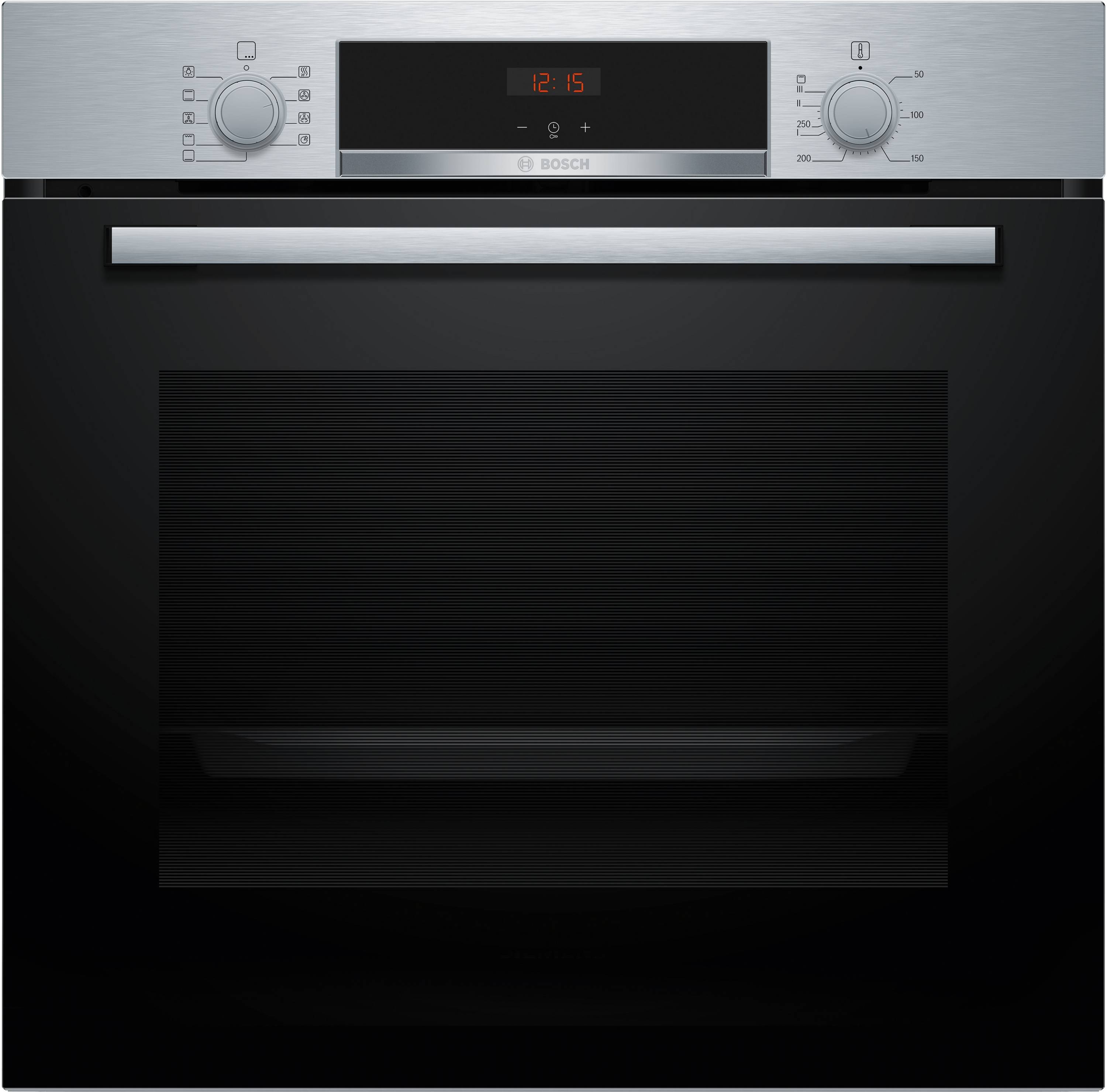 Bosch Serie 4, Einbau-Backofen, 60 x 60 cm, Edelstahl, HBA514BS3