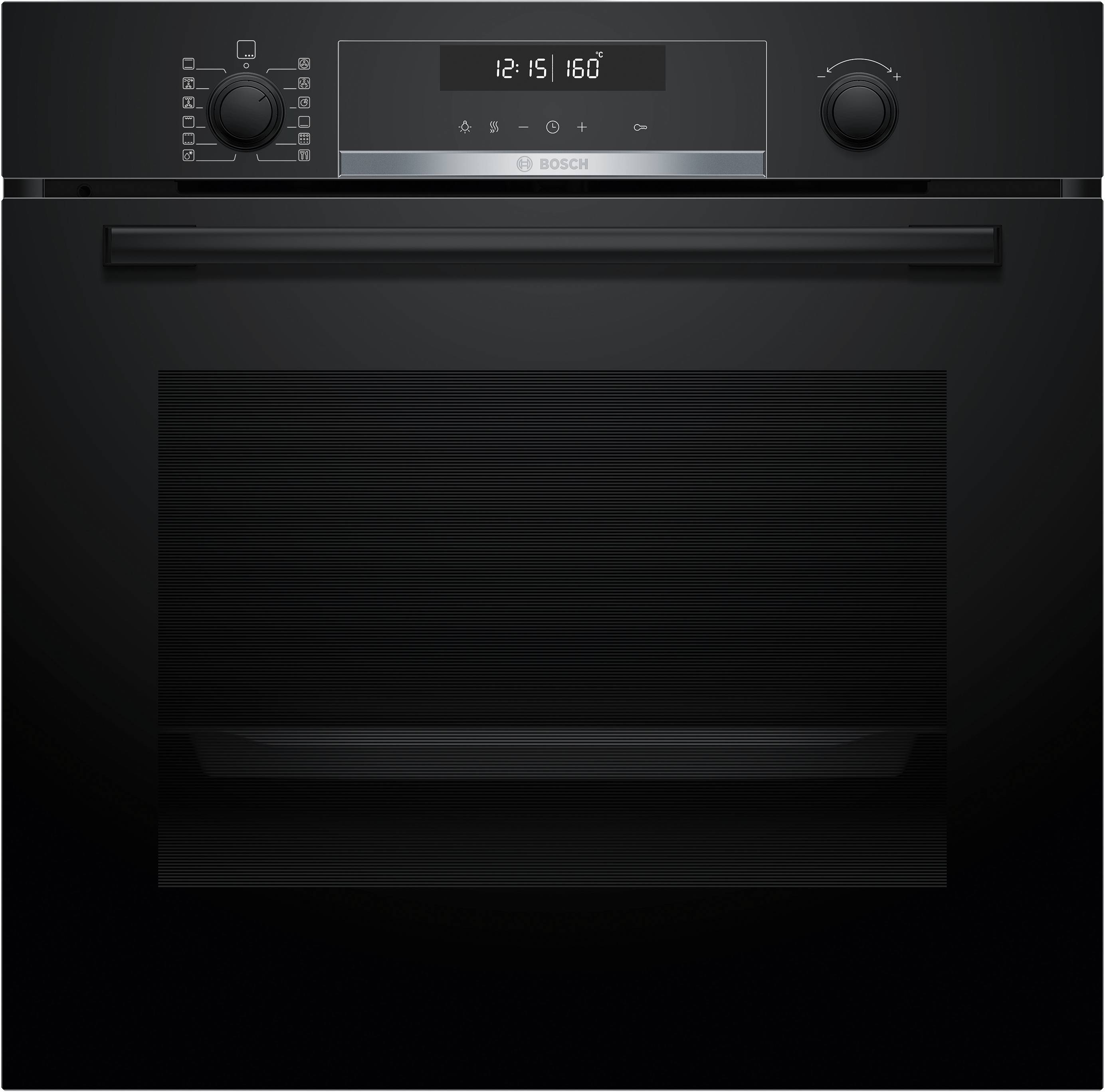 Bosch Serie 6, Einbau-Backofen, 60 x 60 cm, Schwarz, HBG578BB3
