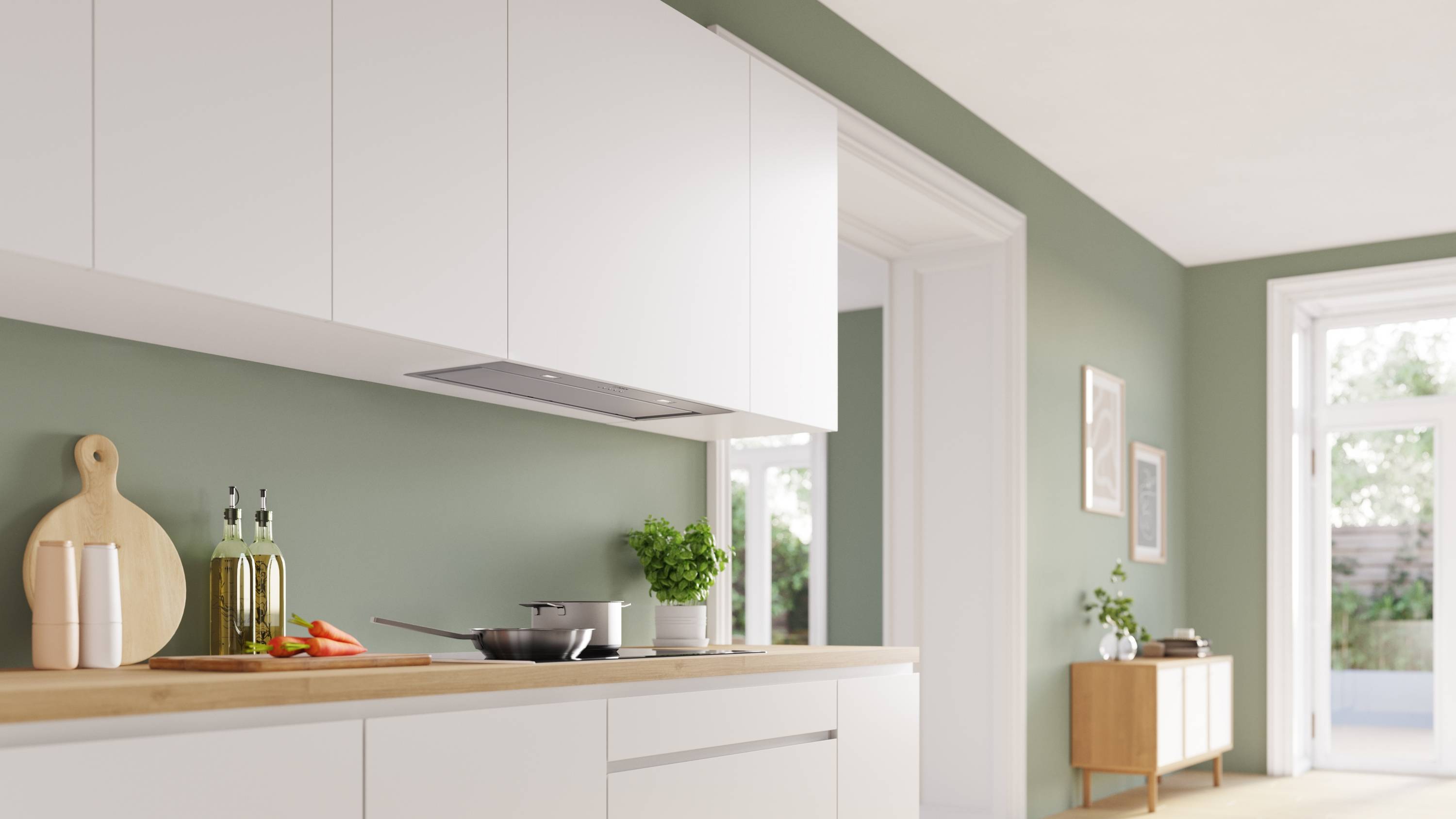 Bosch Serie 6, Lüfterbaustein, 86 cm, Edelstahl, DLN87AC50