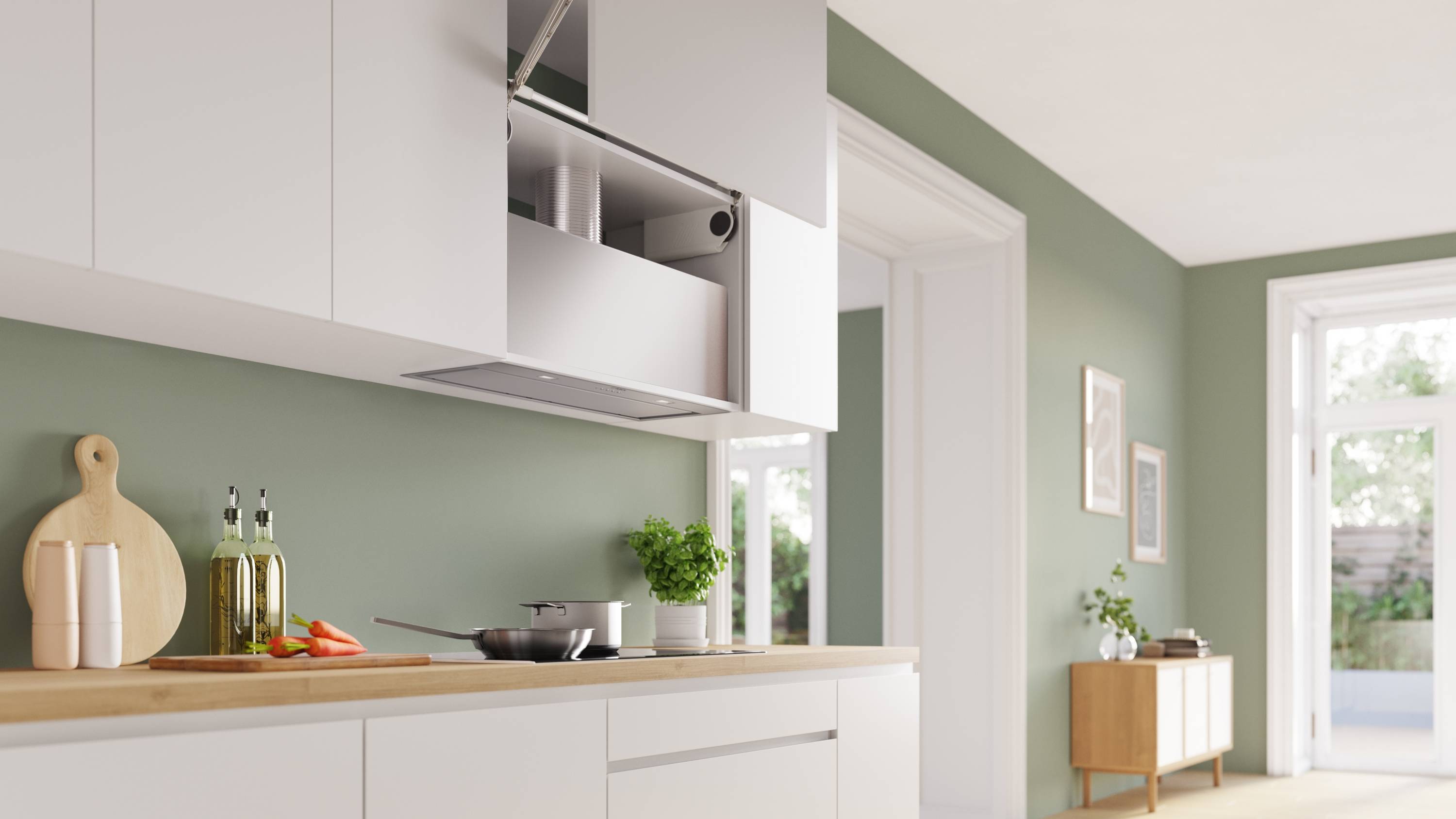 Bosch Serie 6, Lüfterbaustein, 86 cm, Edelstahl, DLN87AC50
