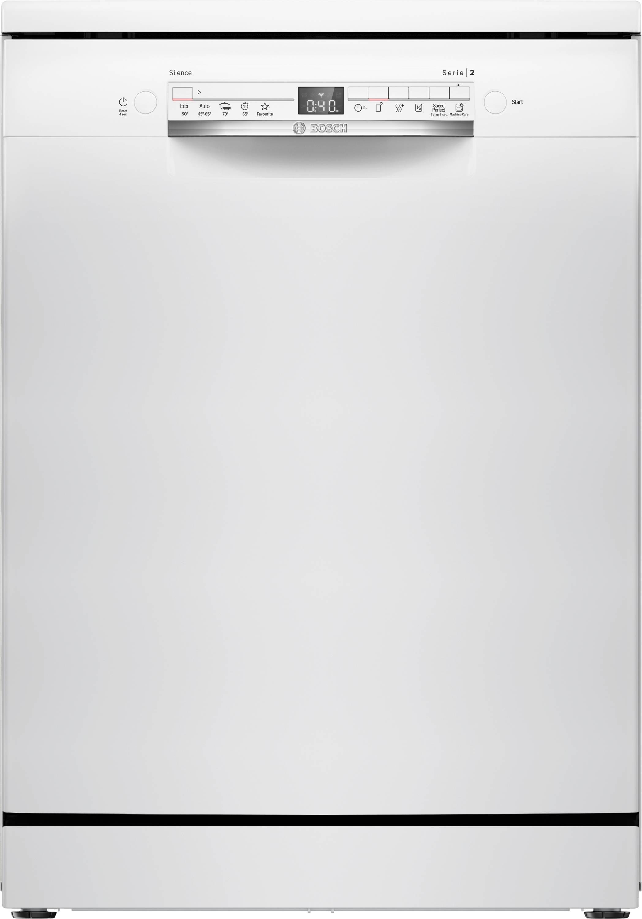 Bosch Serie 2, Freistehender Geschirrspüler, 60 cm, Weiß, SMS2ITW09E