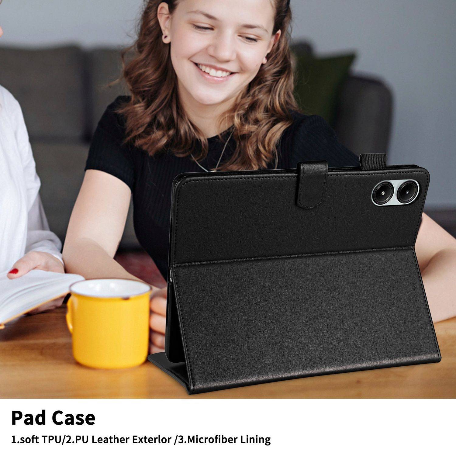 Für Xiaomi Redmi Pad Pro 12.1 Design Rhombus Kunstleder Hülle mit Standfunktion