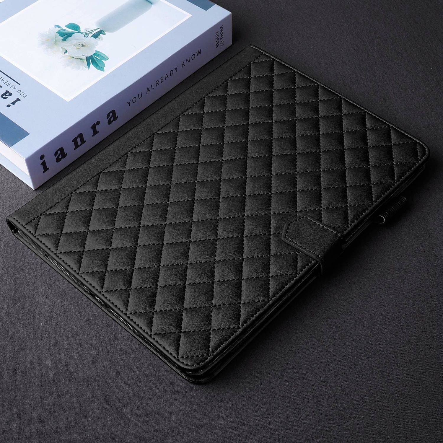 Für Xiaomi Redmi Pad Pro 12.1 Design Rhombus Kunstleder Hülle mit Standfunktion