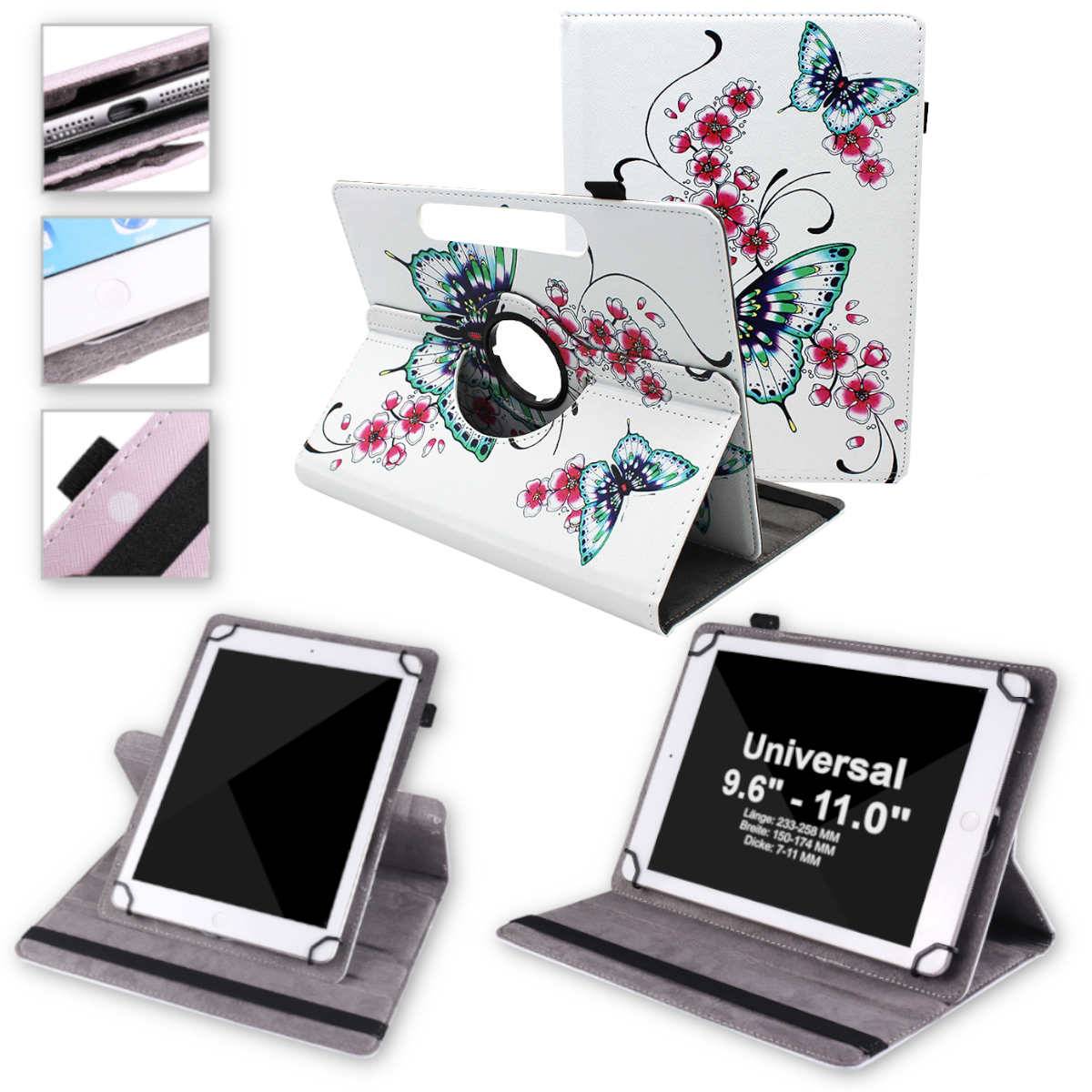 Für Apple iPad Air 11 Zoll 2025 / 2024 360 Grad Motiv 15 Tablet Tasche Kunst Leder Etuis Hülle