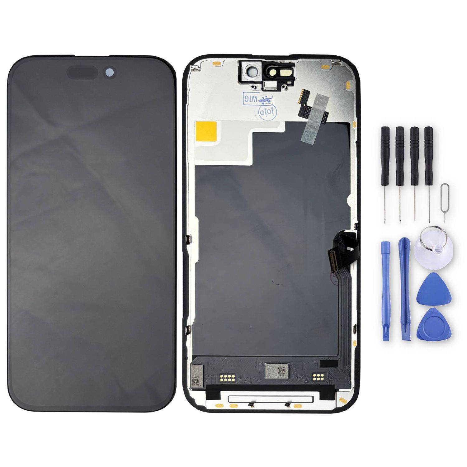 Für Apple iPhone 15 Pro TFT Display Kompletteinheit ohne Rahmen Schwarz