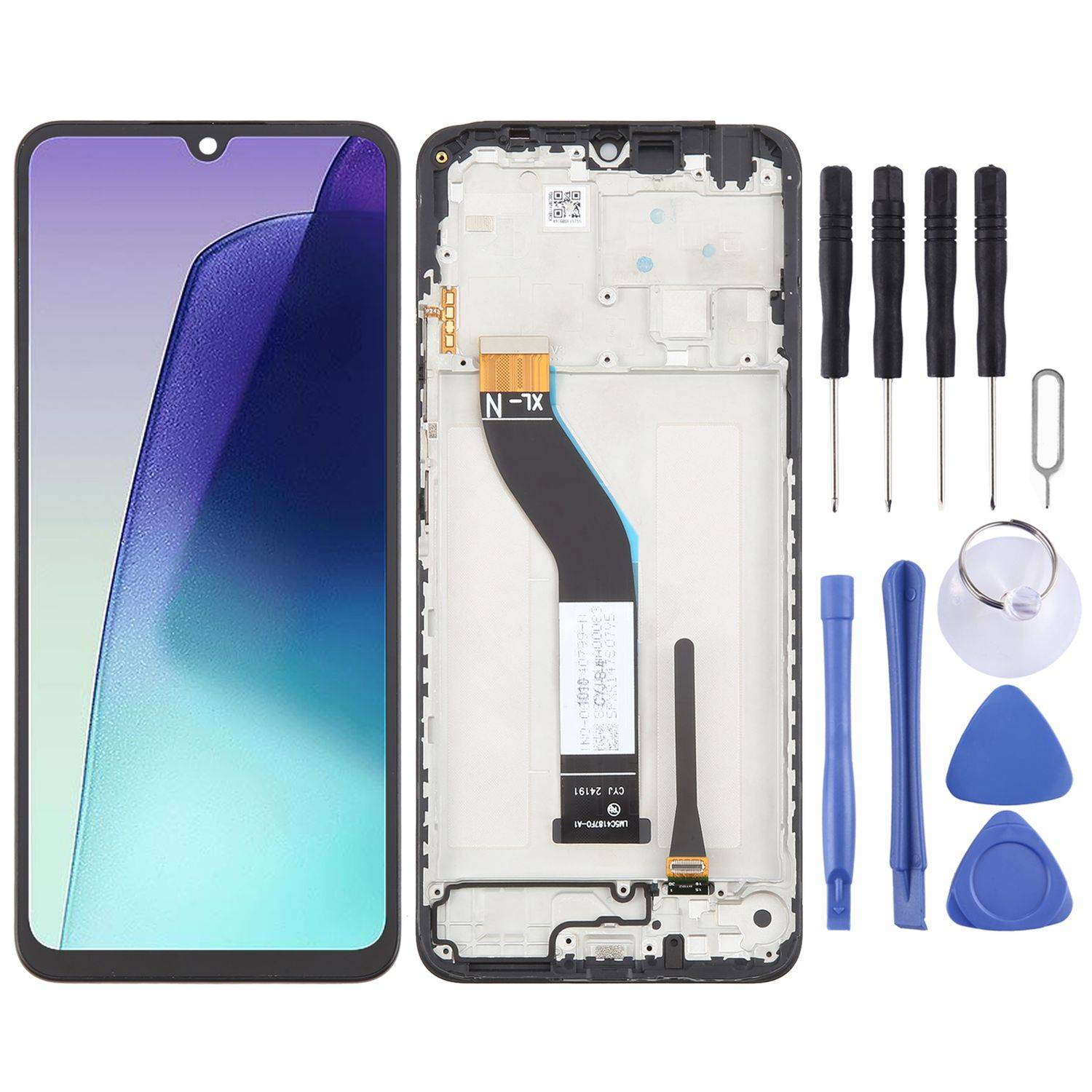 Für Xiaomi Redmi A4 LCD Display Kompletteinheit mit Rahmen Ersatzteil Schwarz