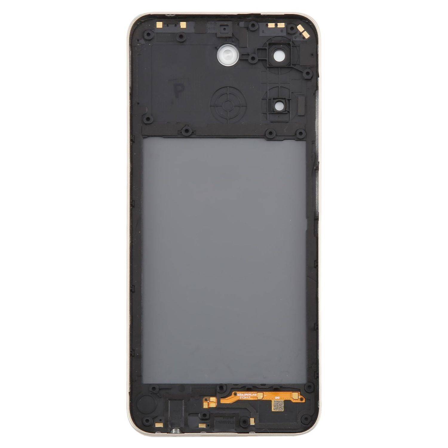 Für ZTE Blade A55 Akkudeckel mit Mittelrahmen & Kameralinse Orange Ersatzteil