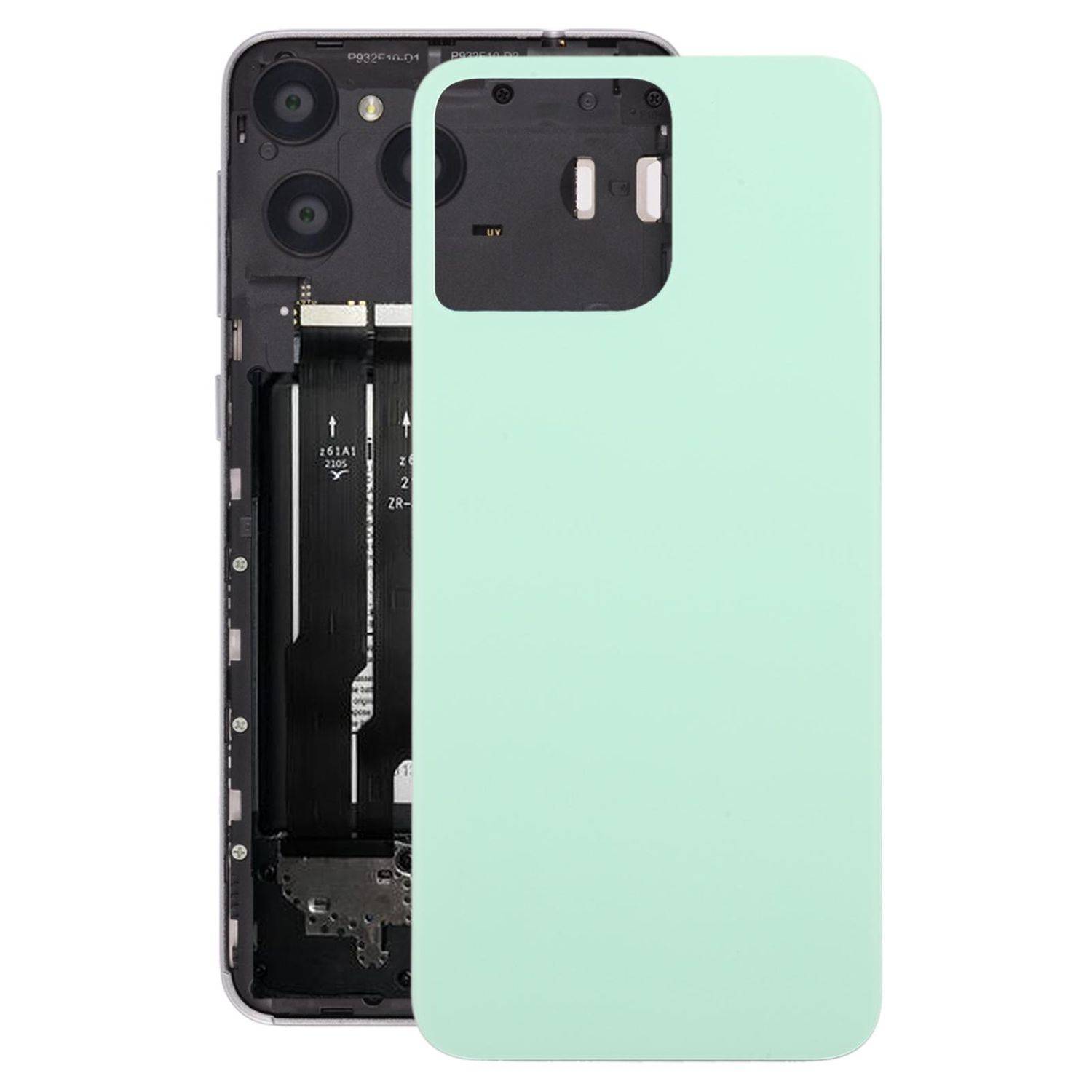 Für ZTE Blade A73 4G Glas Akkudeckel Grün Reparatur Ersatzteil