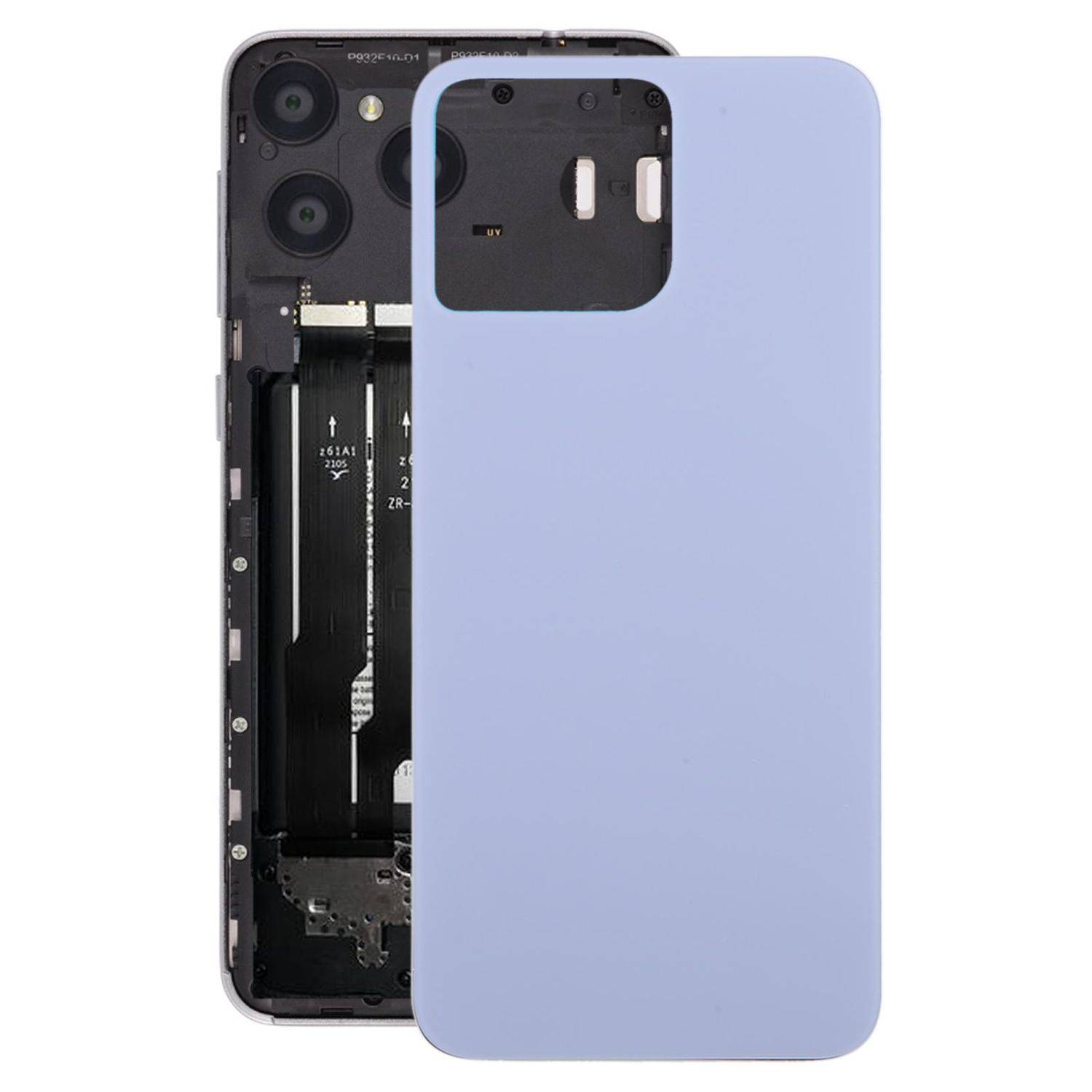 Für ZTE Blade A73 4G Glas Akkudeckel Lila Reparatur Ersatzteil