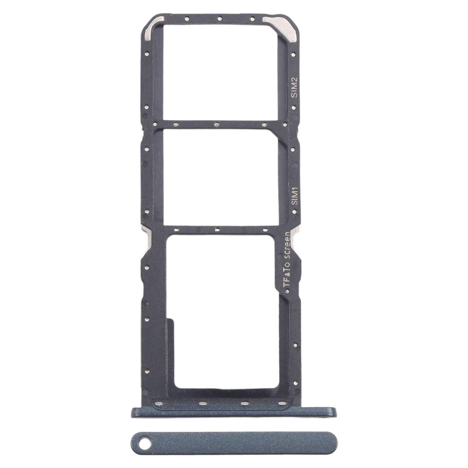 Für Nokia G21 SIM Kartenhalter + SIM / Micro SD Kartenhalter Ersatzteil Schwarz