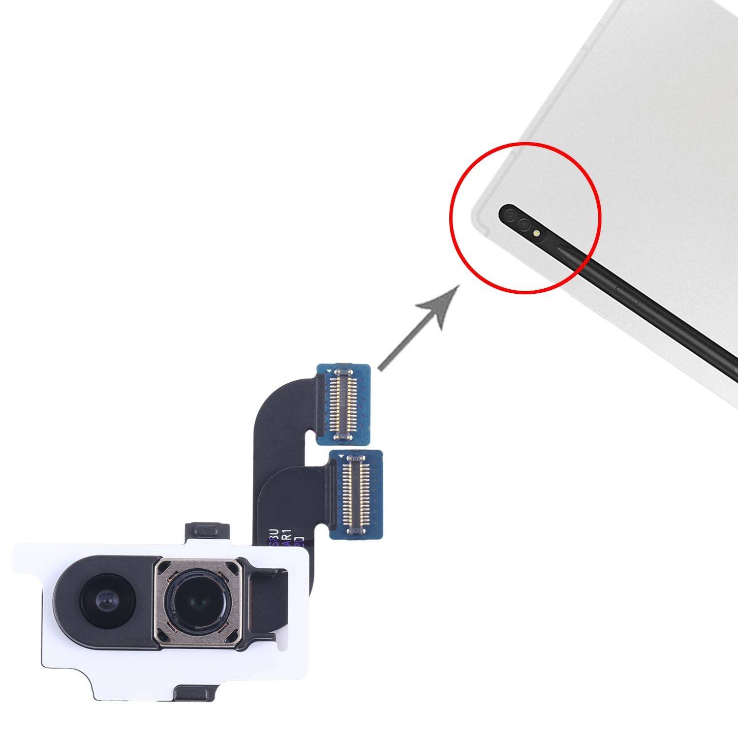 Für Samsung Galaxy Tab S8 Plus SM-X800 Hauptkamera Camera Modul Ersatzteil