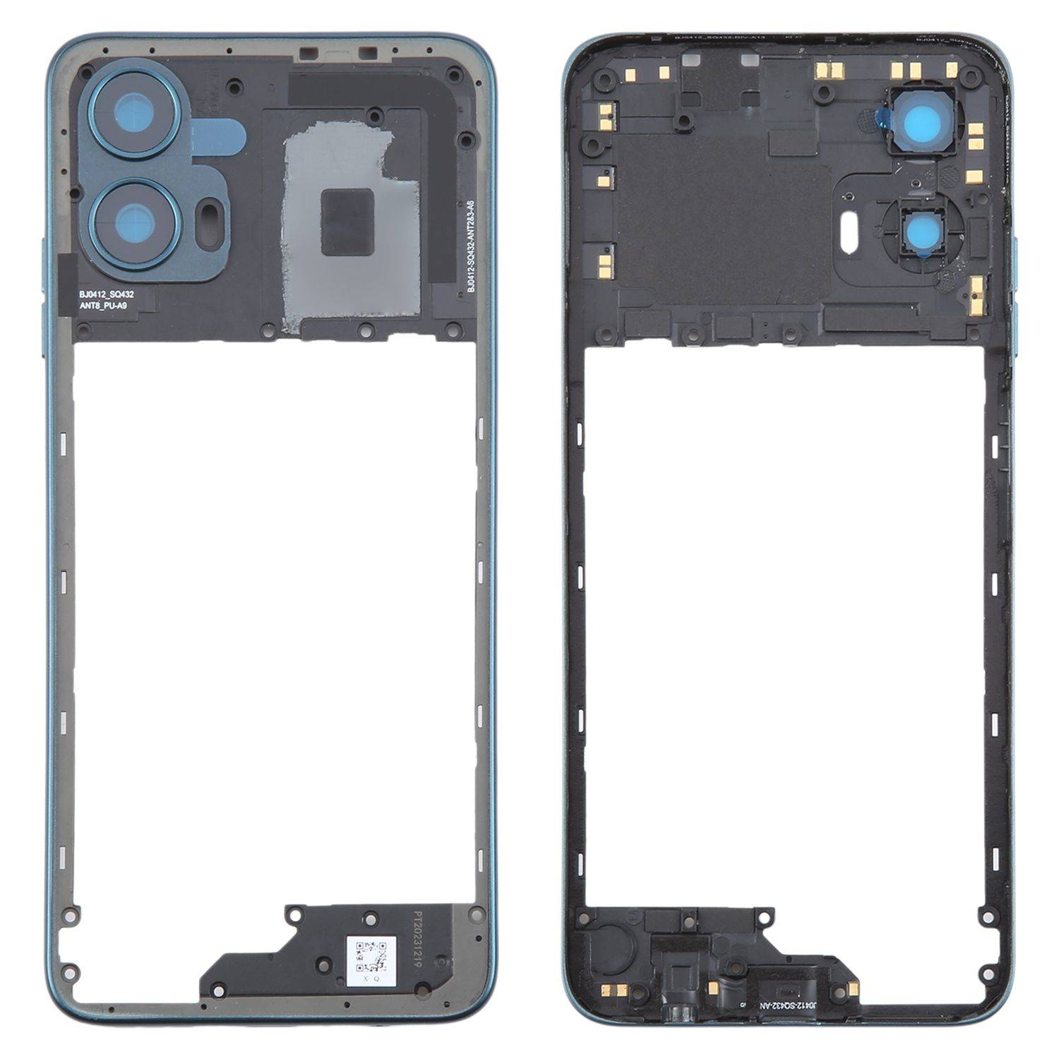 Für Motorola Moto G34 Mittelrahmen Bezel Plate Reparatur Ersatzteil Grün
