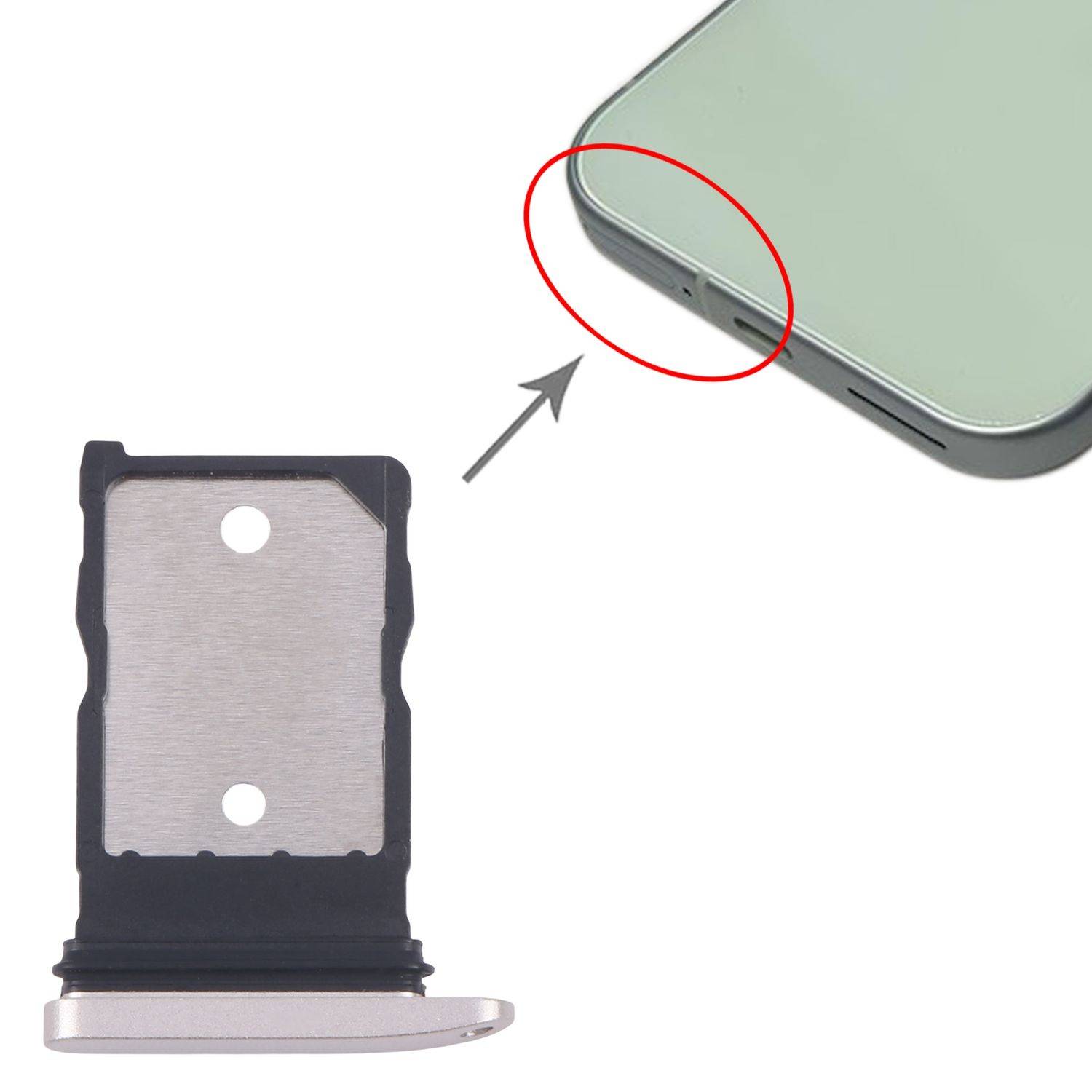 Für Google Pixel 9 Pro SIM Kartenhalter Card Tray Ersatzteil Reparatur Beige