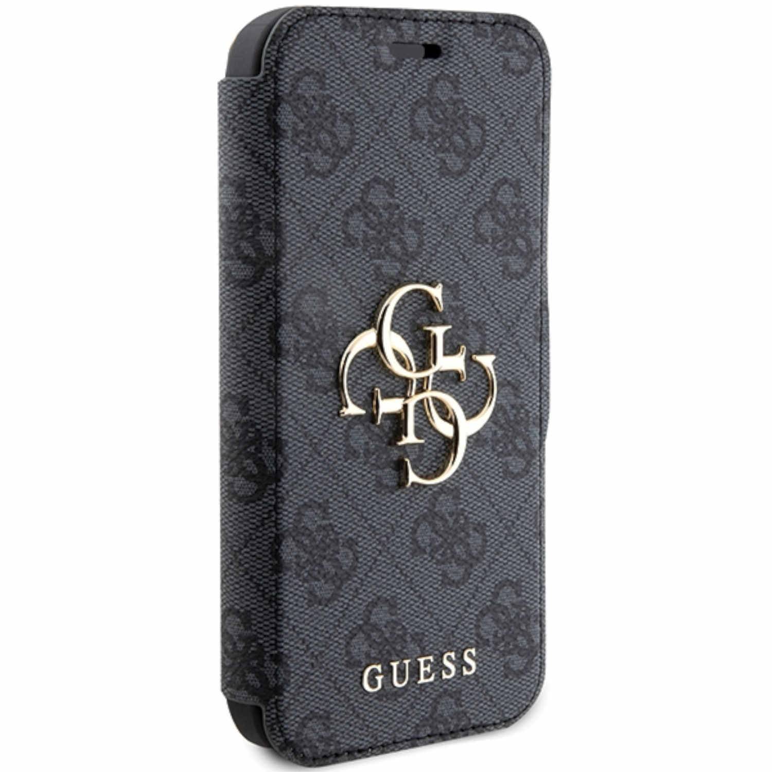 Guess Apple iPhone 15 Pro Schutzhülle Bookcover Book 4G Metal Logo