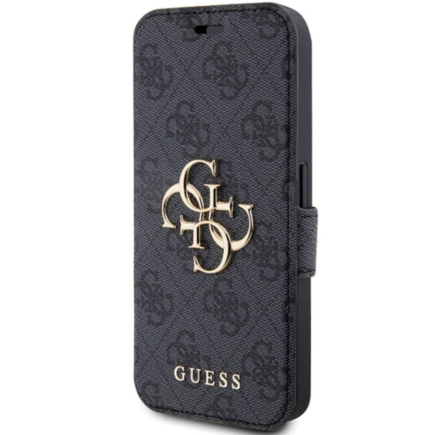 Guess Apple iPhone 15 Pro Schutzhülle Bookcover Book 4G Metal Logo
