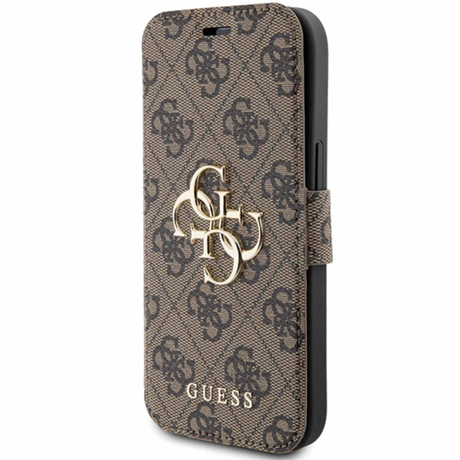 Guess Apple iPhone 15 Pro Schutzhülle Bookcover Book 4G Metal Logo