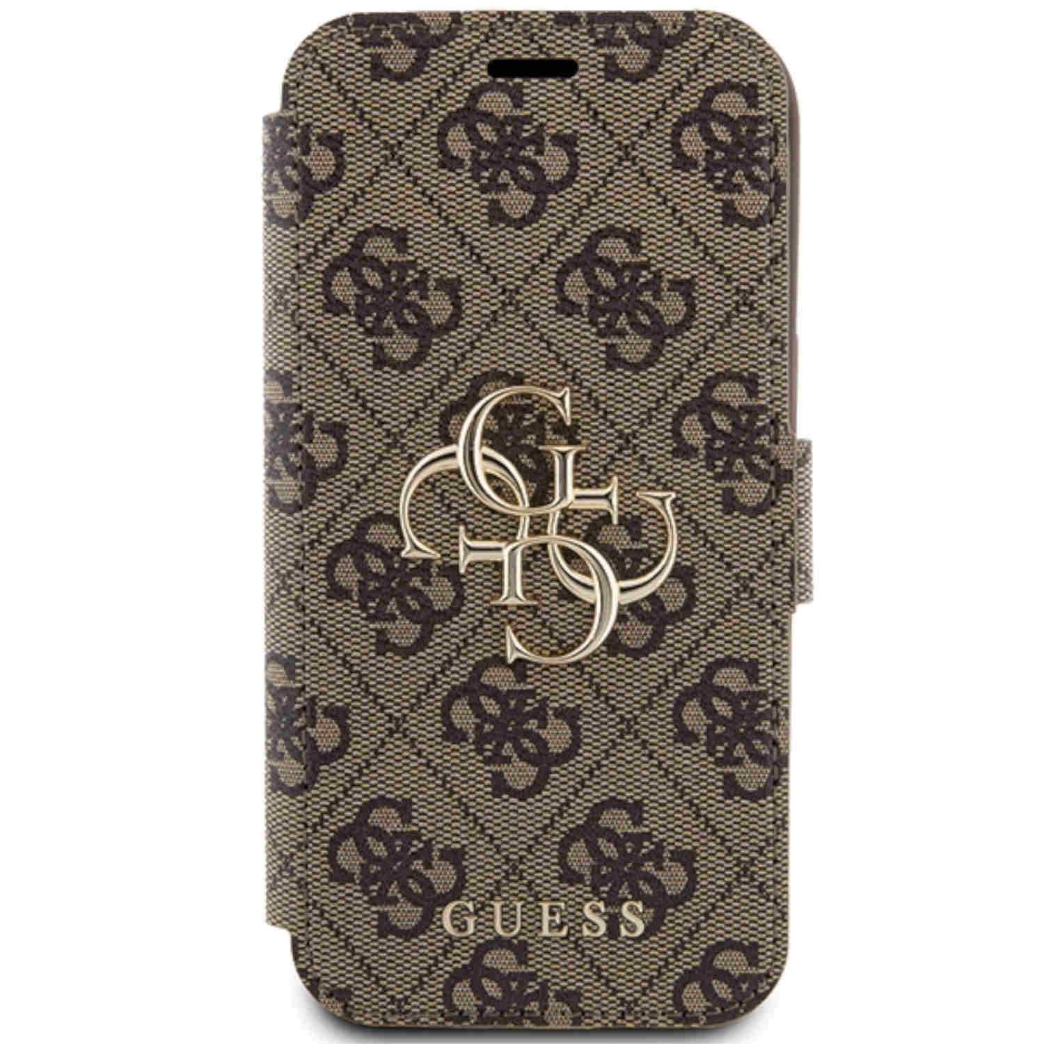 Guess Apple iPhone 15 Pro Schutzhülle Bookcover Book 4G Metal Logo
