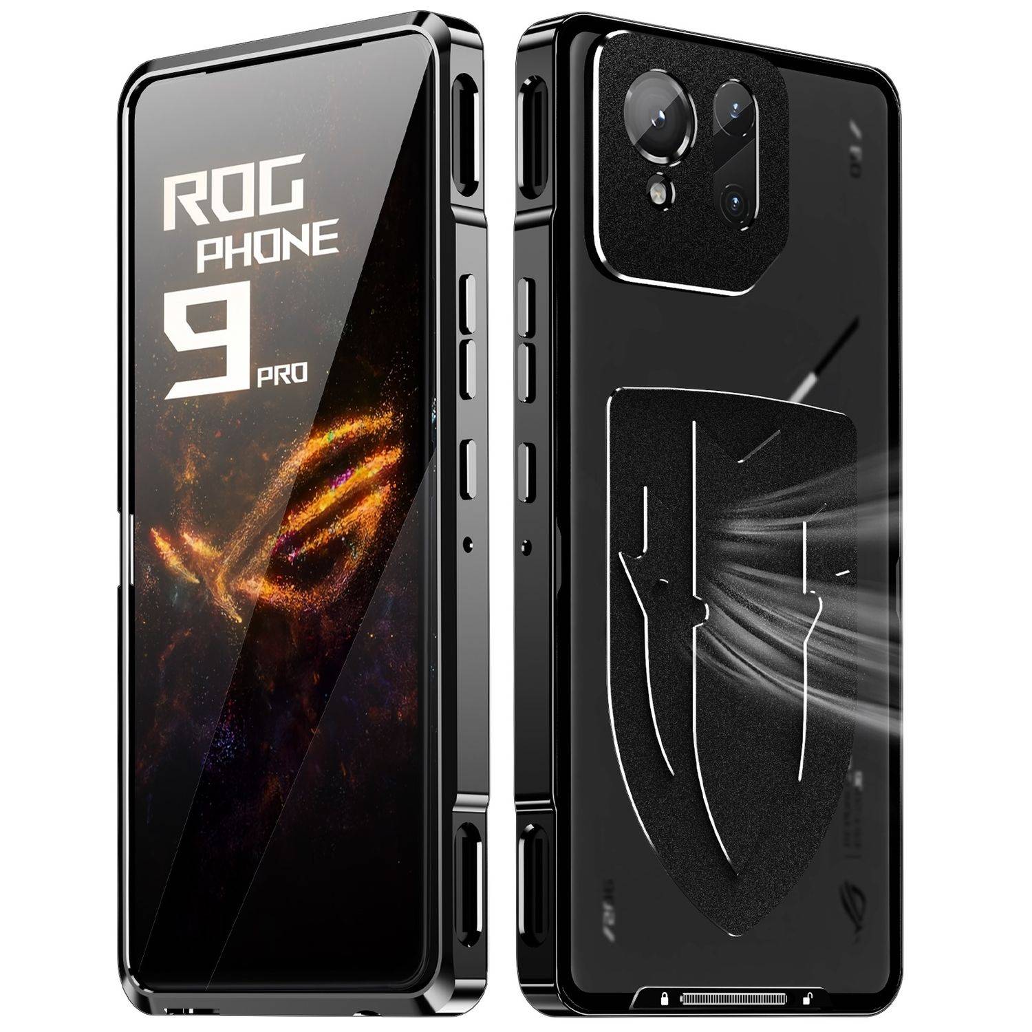 Für Asus ROG Phone 9 / 9 Pro Hitzeableitende Metall Handy Hülle Cover Schwarz