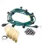 Illu- Partylichterkette 20m Biergarten Terrasse Außen 20x Dimmbare LED Glühbirne Illu- Partylichterkette 20m Biergarten Terrasse Außen 20x Dimmbare LED Glühbirne