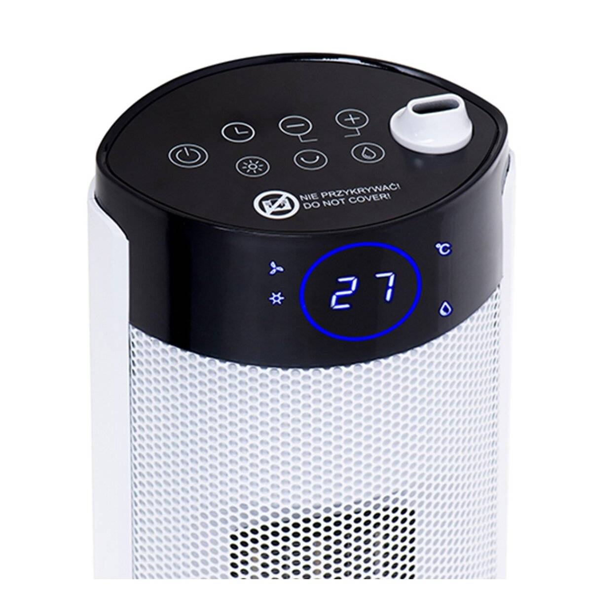 Adler AD 7730 Turmheizkörper 2200 W mit 2 Heizstufen- Weiß