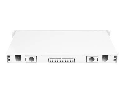 DIGITUS LWL Spleißbox 1HE bestückt 6x LC DX OM3 grau Multimedia-Technik Lichtwellenleiterzubehör