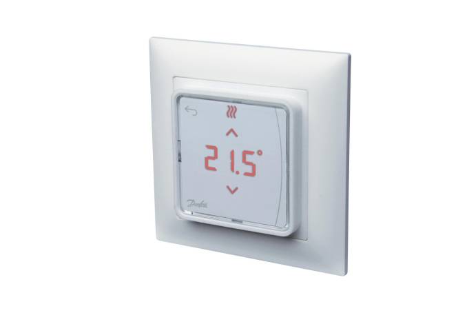 DEVI Raumthermostat Display-Version 088U1010 Icon RT 230V Haustechnik Waermespeicher Wärmespeicher
