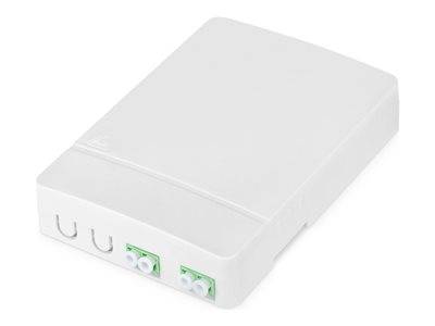 DIGITUS FTTH Gehäuse mit 2 x LC/APC DX Kupplung Multimedia-Technik Lichtwellenleiterzubehör