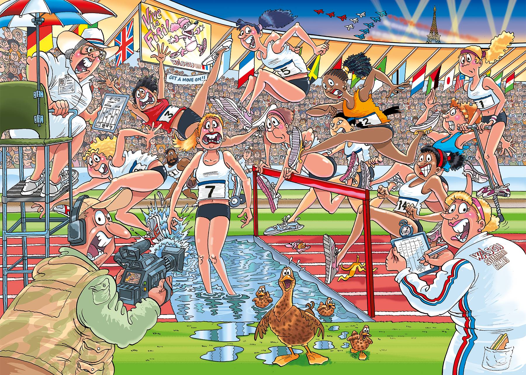 Wasgij Original 44, Wasgij Sommerspiele, 1000 Teile Puzzle