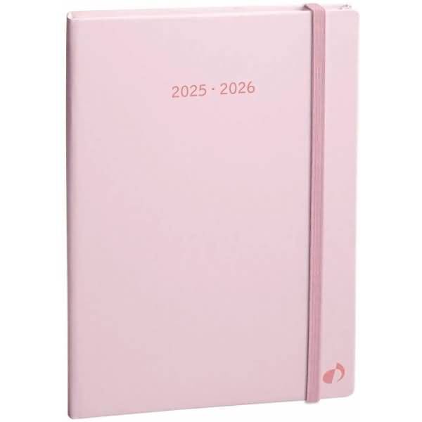 Buchkalender Plan Note 15 15x21cm Pastell Rosa 2026